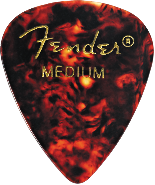 Fender 351 Classic Celluloid Picks 12-Pack (White) Thin
