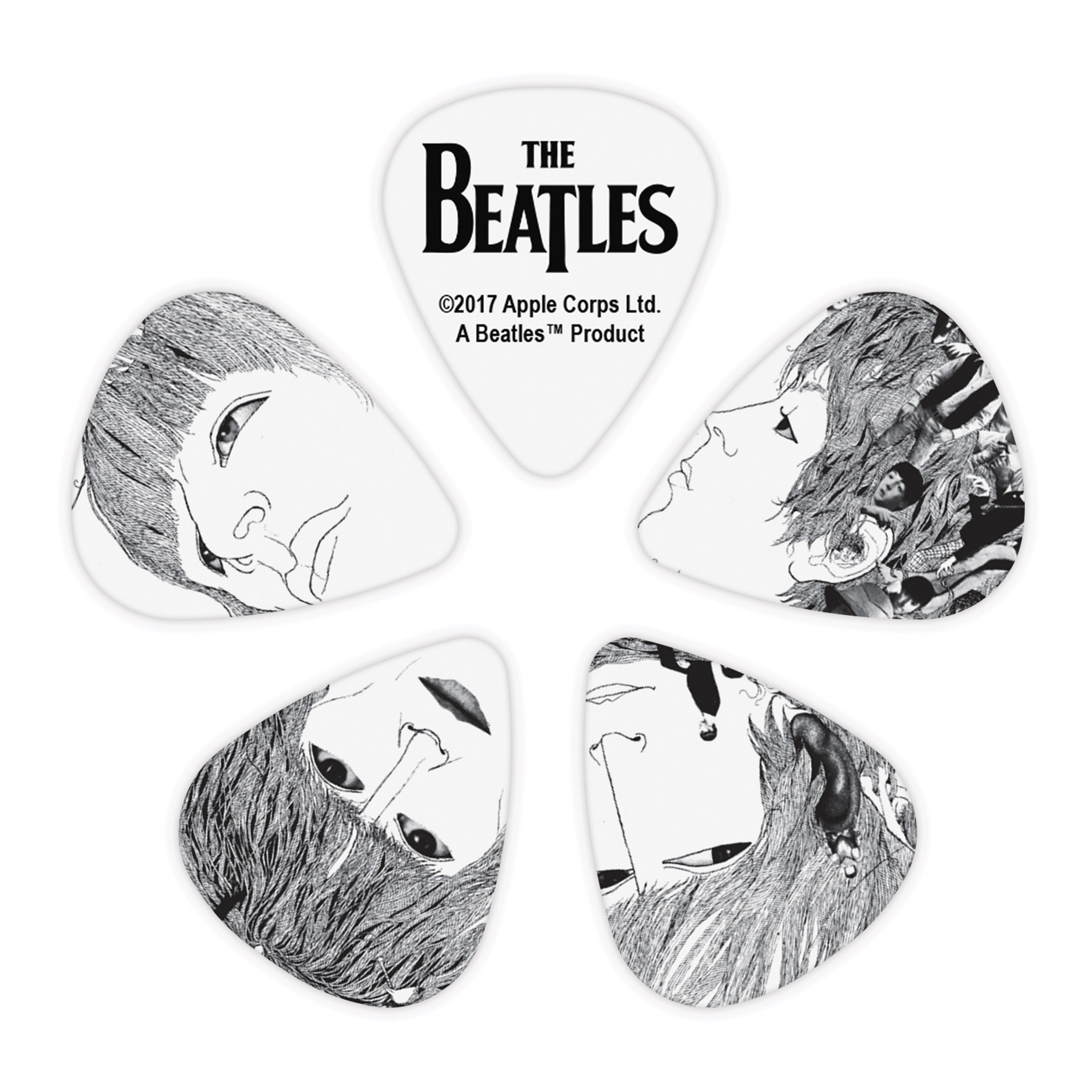 D'Addario The Beatles REVOLVER Signature Heavy Guitar Picks, 10-Pack