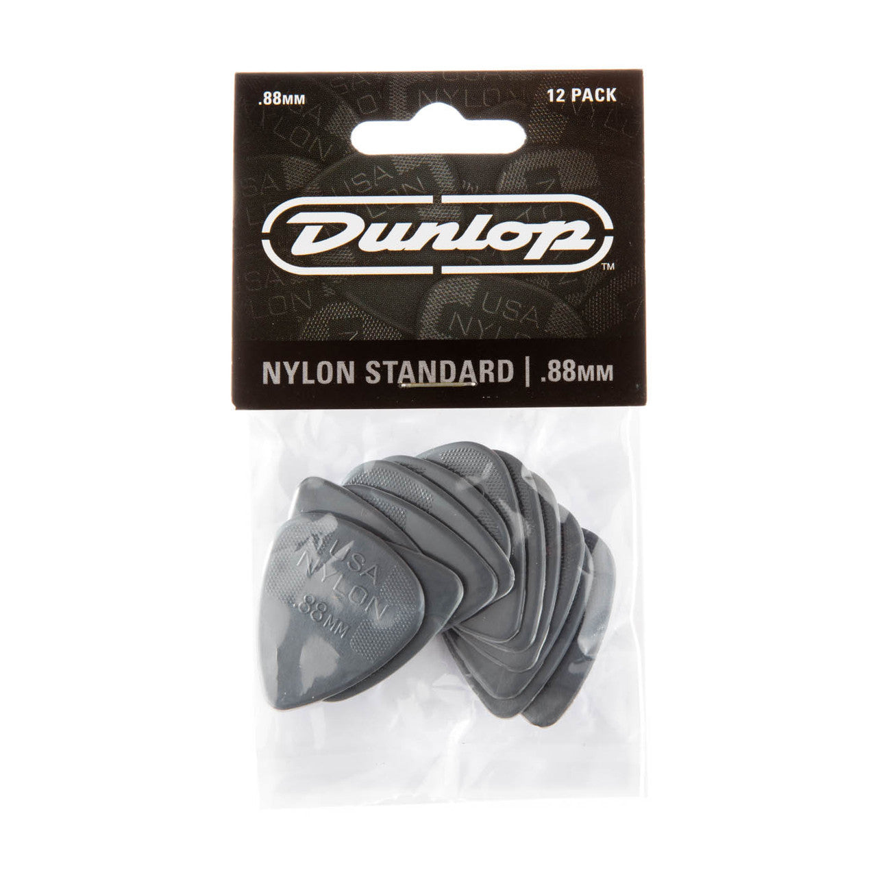 Jim Dunlop Nylon Standard .88mm Guitar Plectrums Player Pack (12-Picks)