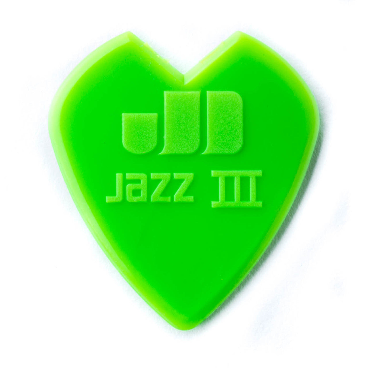 Jim Dunlop Kirk Hammett Signature Jazz III Neon Green Guitar Picks, 6-Pack
