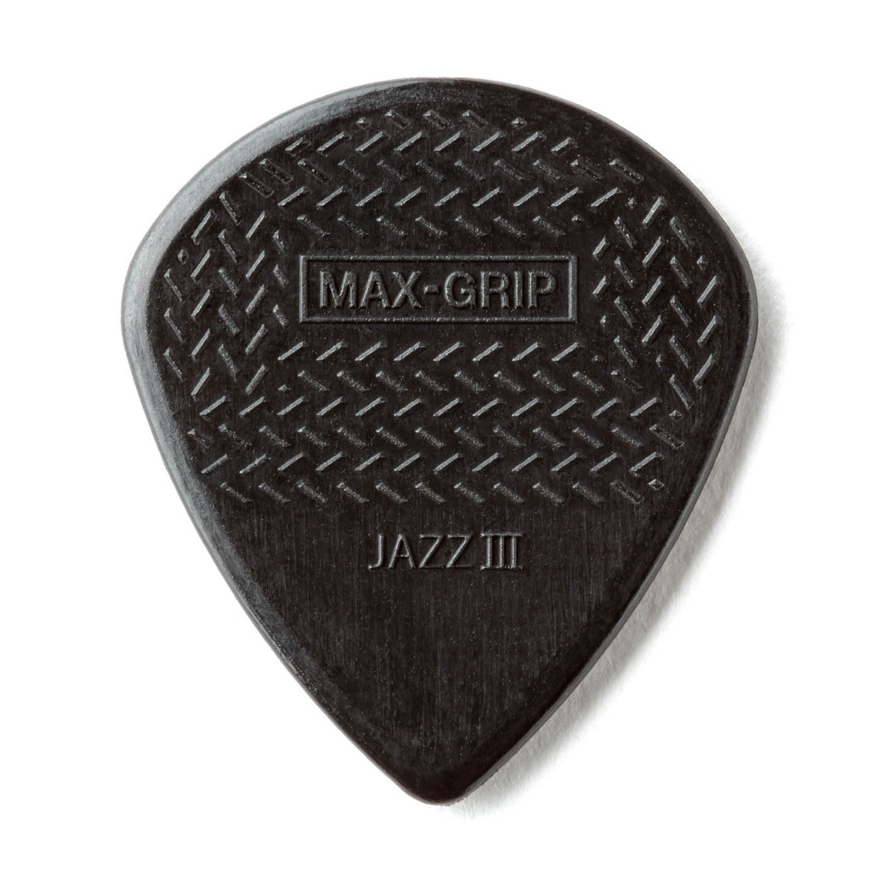 Jim Dunlop Nylon Jazz 3 Max Grip Black Stiffo, Player Pack 6-Pack
