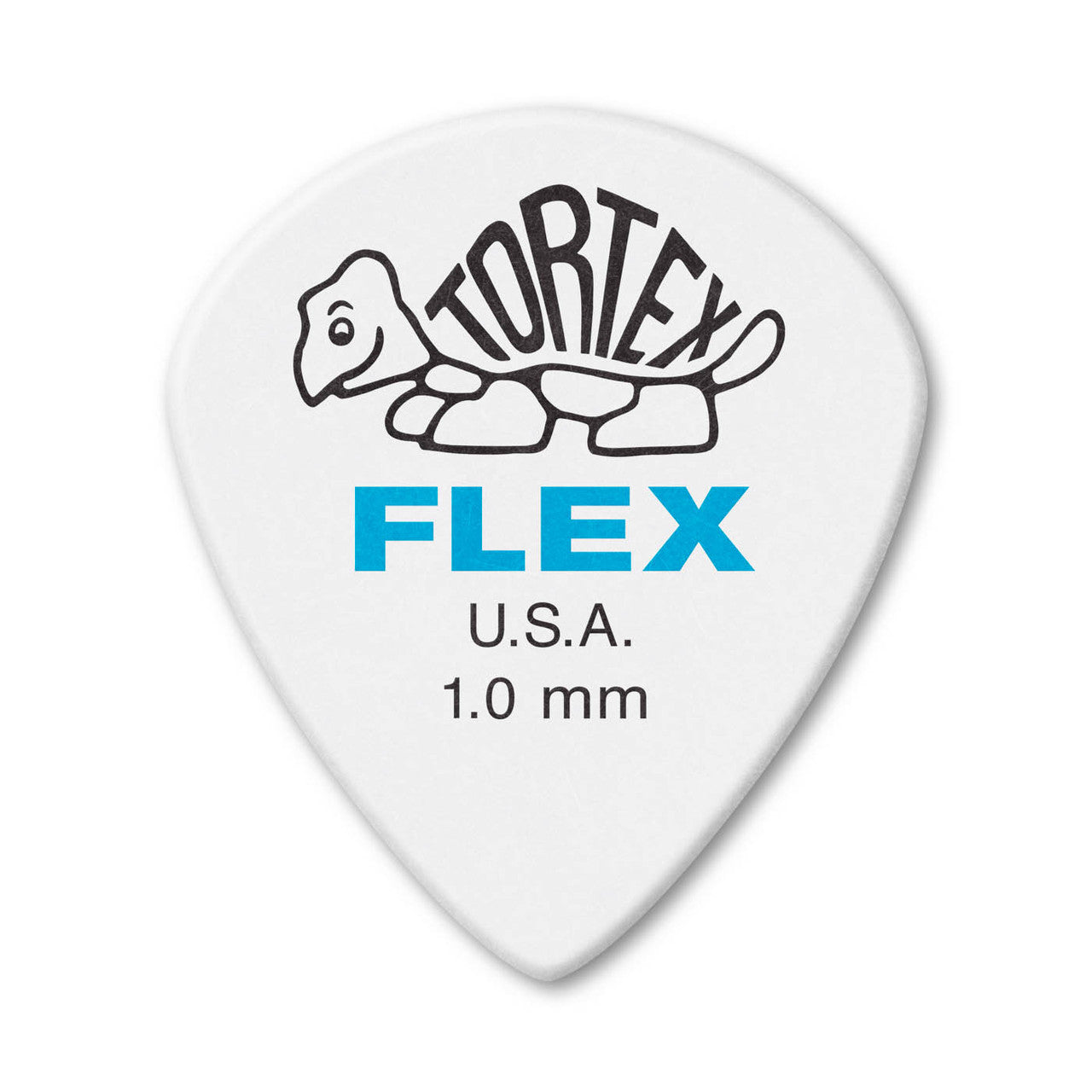 Jim Dunlop Tortex Flex Jazz III XL 1mm Guitar Plectrums, 12-Pack