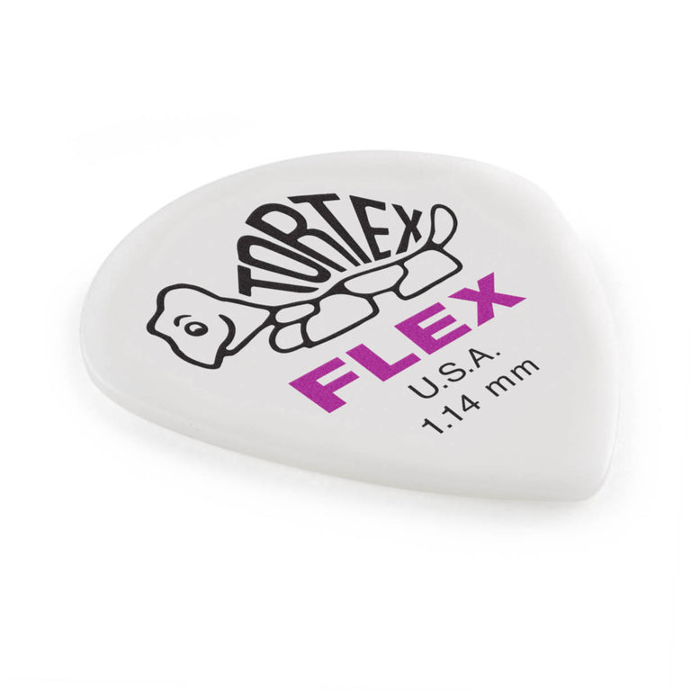Jim Dunlop Tortex Flex Jazz III XL 1.14mm Guitar Plectrums, 12-Pack