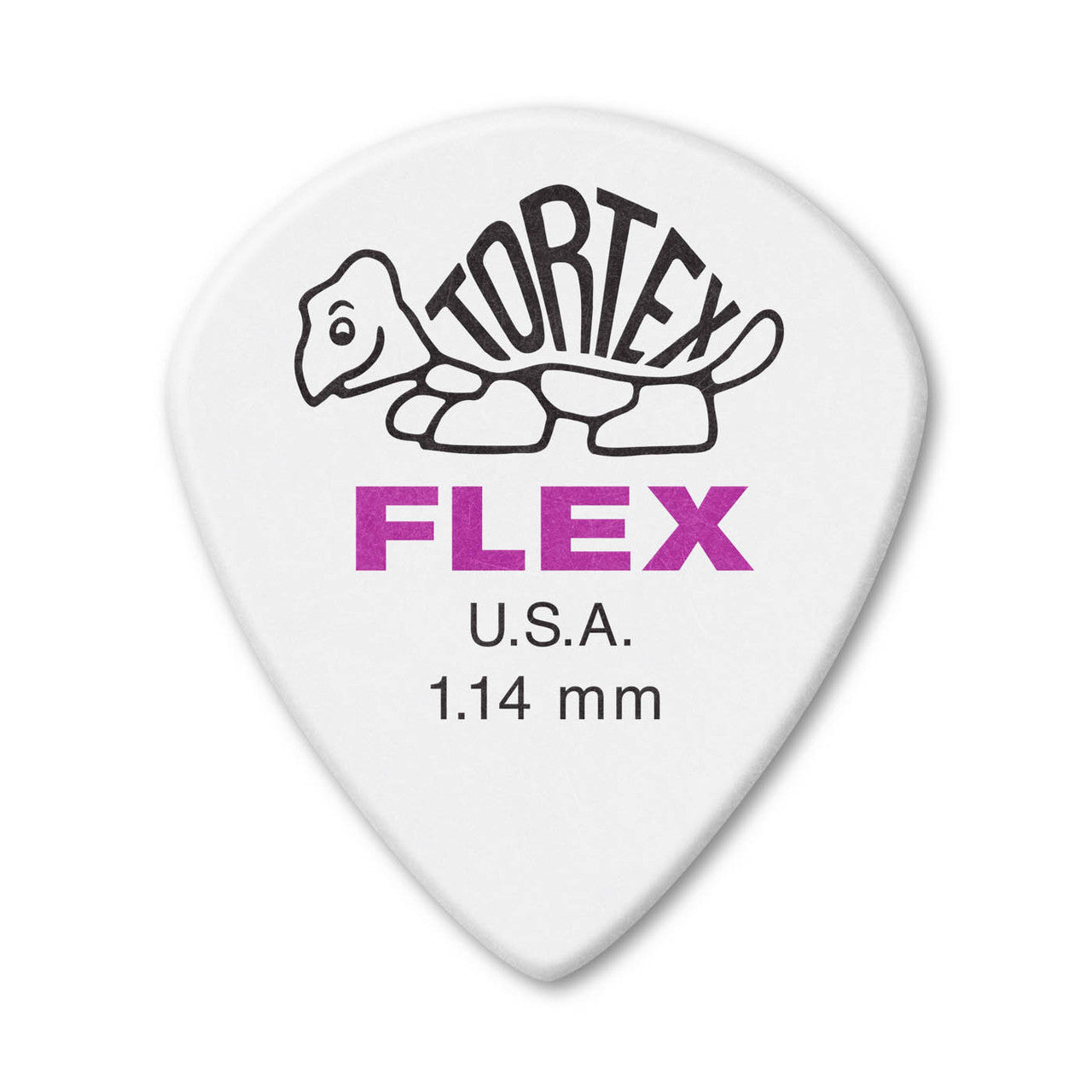 Jim Dunlop Tortex Flex Jazz III XL 1.14mm Guitar Plectrums, 12-Pack
