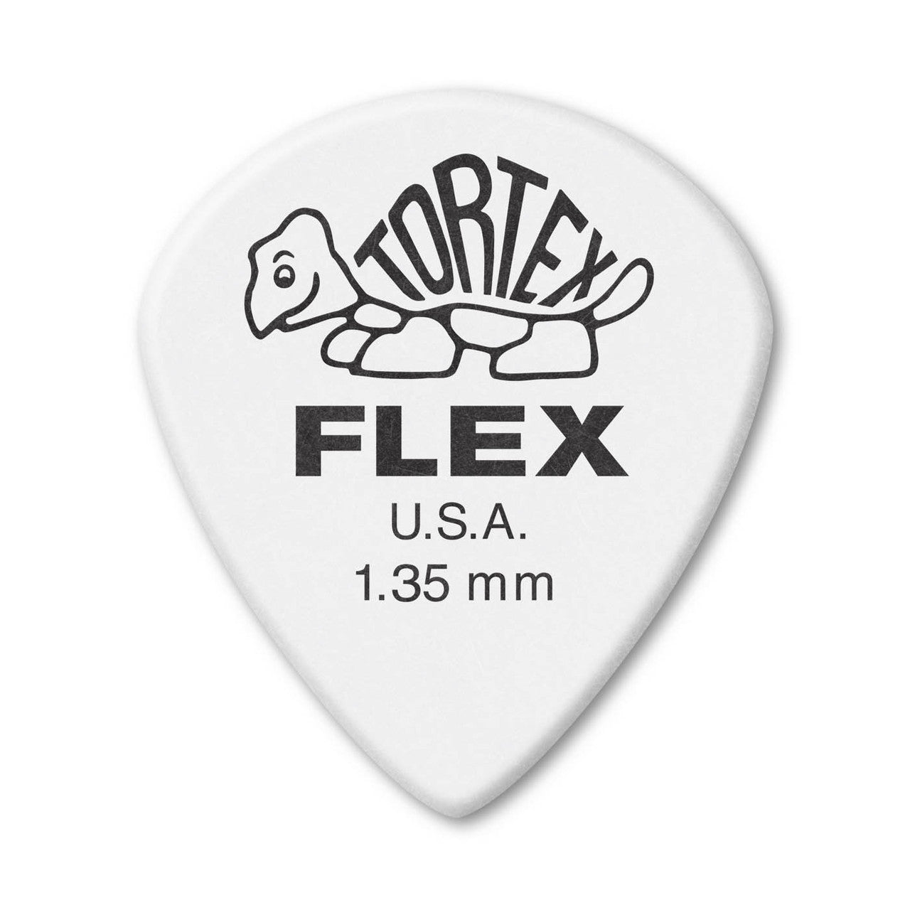 Jim Dunlop Tortex Flex Jazz III XL 1.35mm Guitar Plectrums, 12-Pack