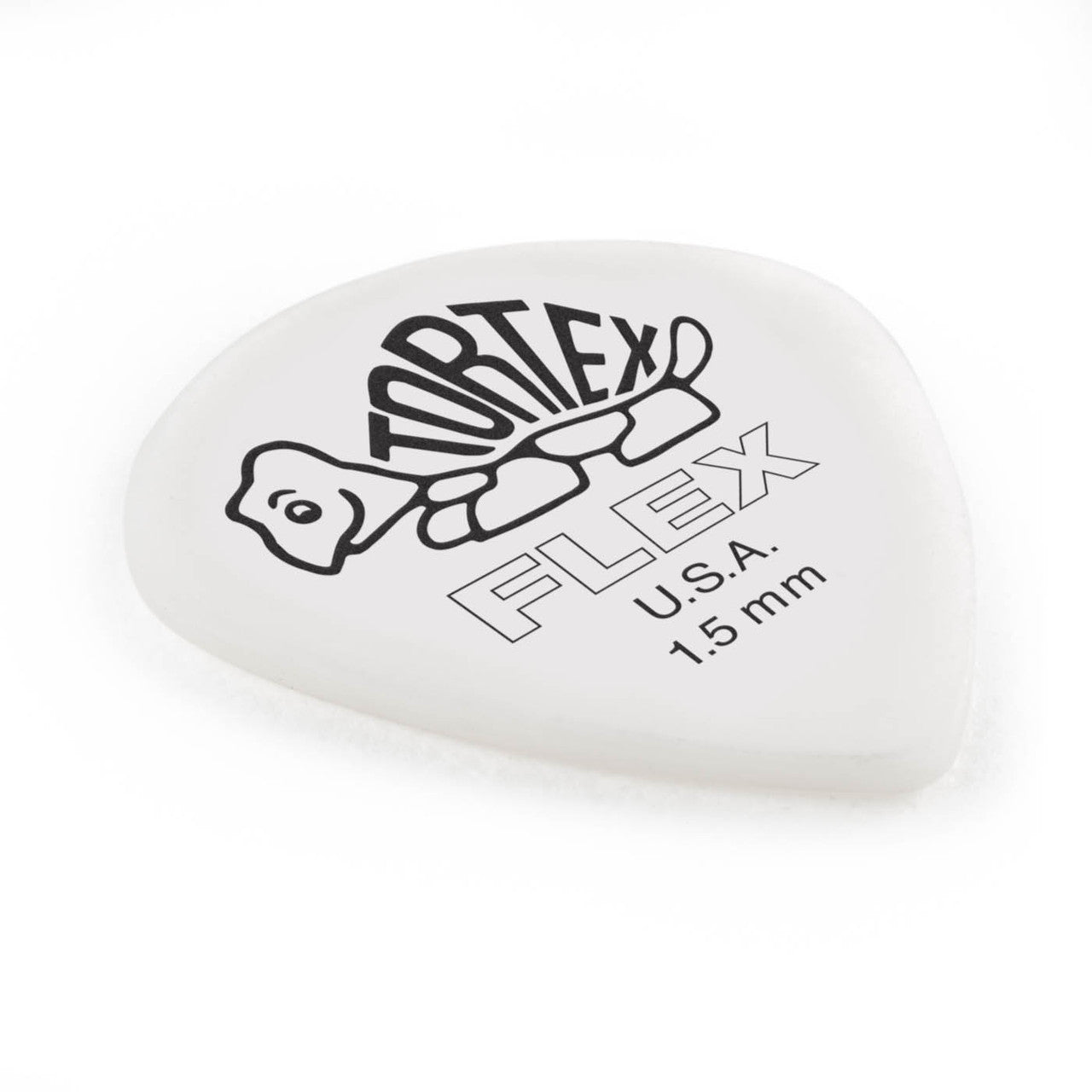 Jim Dunlop Tortex Flex Jazz III XL 1.5mm Guitar Plectrums, 12-Pack