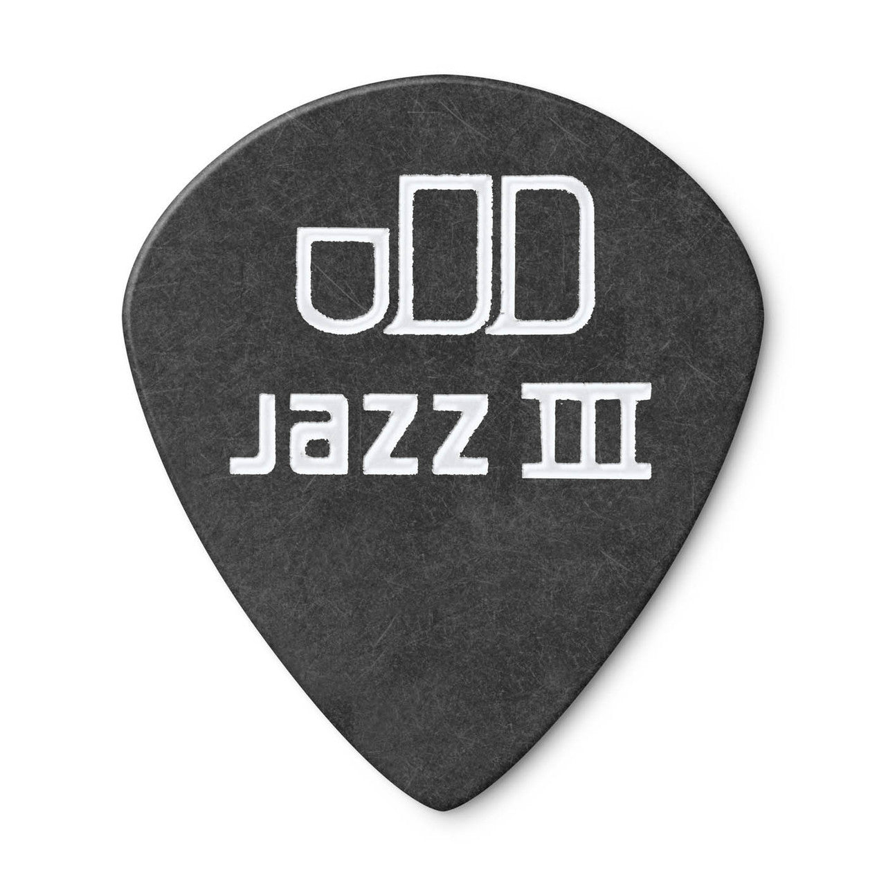 Jim Dunlop TORTEX Pitch Black Jazz III 1.14mm Guitar Plectrum, 12-Pack