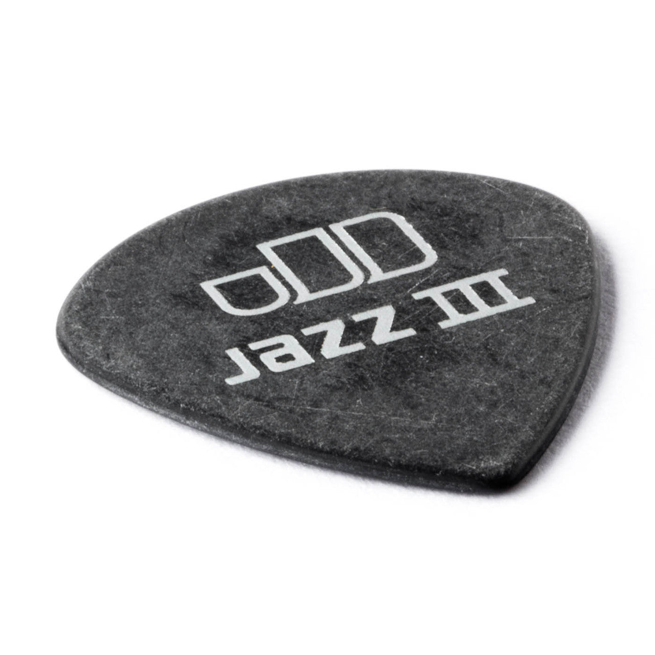 Jim Dunlop TORTEX Pitch Black Jazz III 1.14mm Guitar Plectrum, 12-Pack