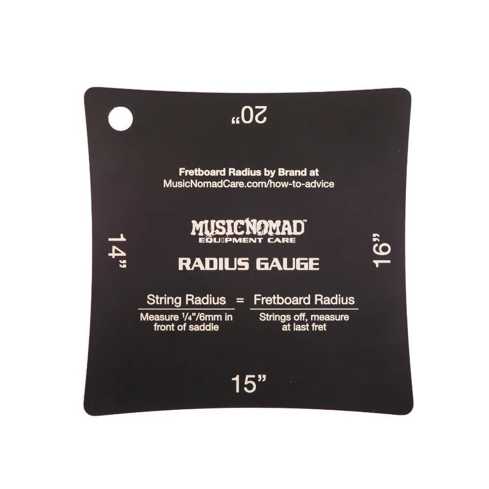 Music Nomad Precision Fretboard Radius Gauges, 2-Pack