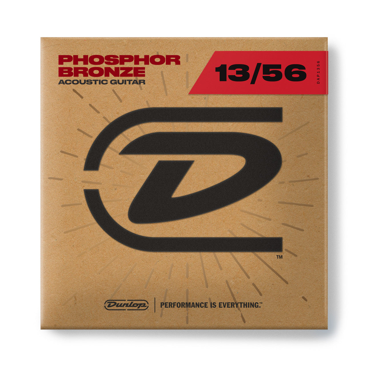 Jim Dunlop Phosphor Bronze 13-56 Acoustic Guitar Strings, Medium