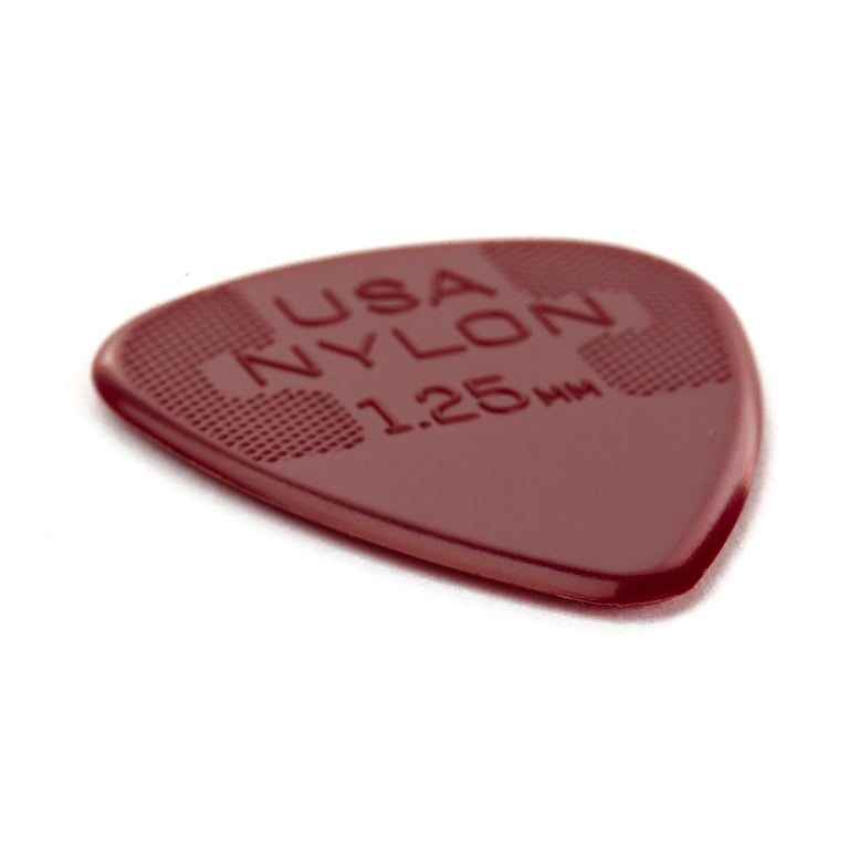 Jim Dunlop Nylon Standard 1.25mm Guitar Plectrums Player Pack (12-Picks)