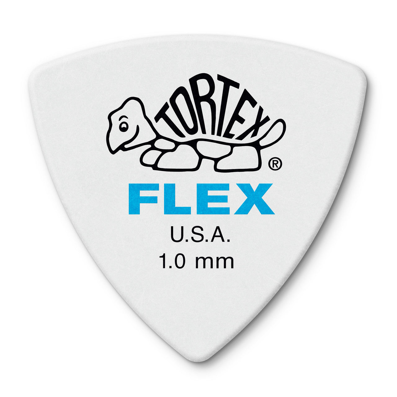Jim Dunlop TORTEX FLEX Triangle 1mm Guitar Plectrum, 12-Pack