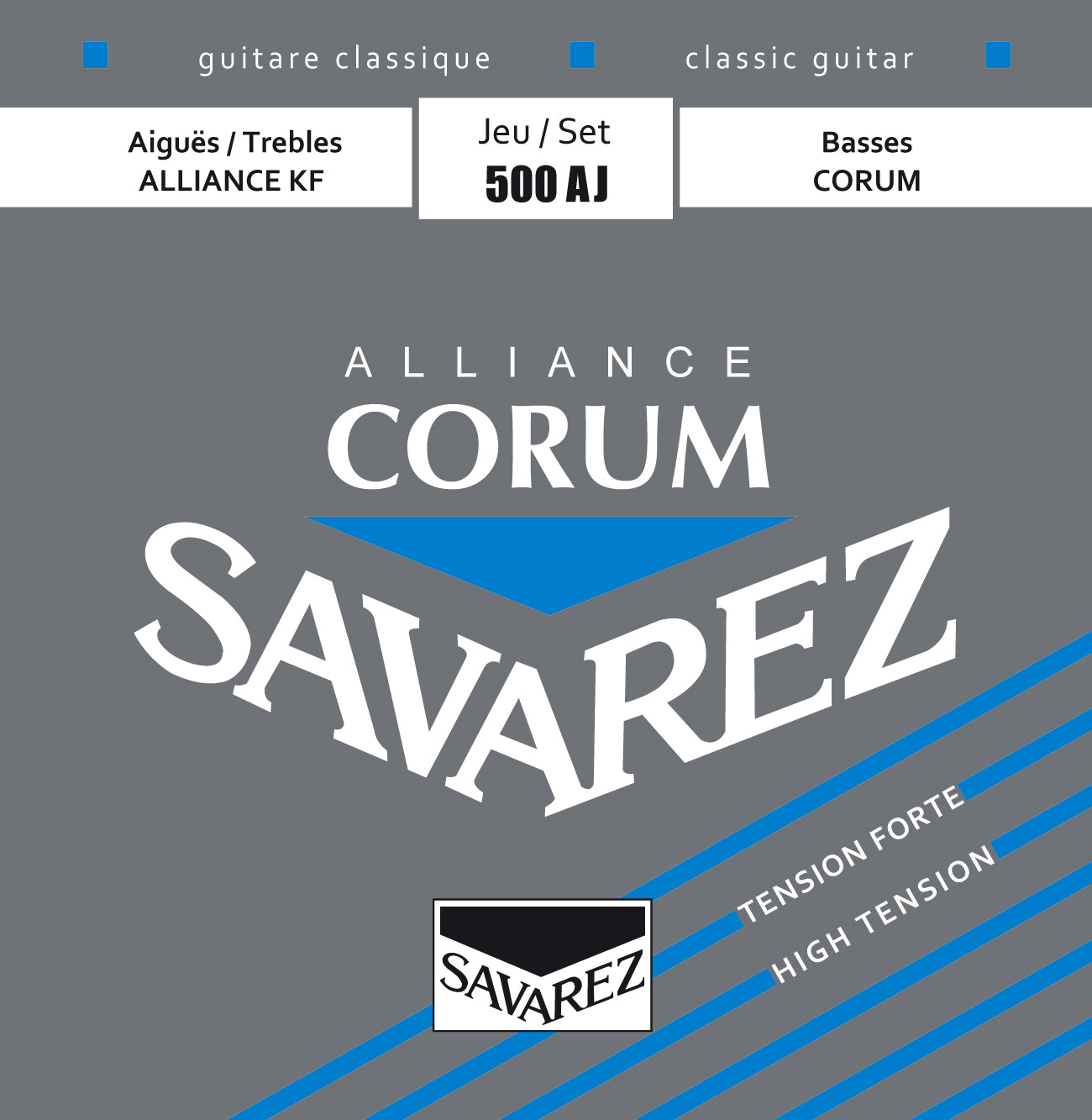 Savarez 500AJ Alliance Corum Classical Guitar Strings, High Tension