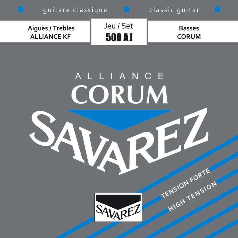 Savarez 500AJ Alliance Corum Classical Guitar Strings, High Tension