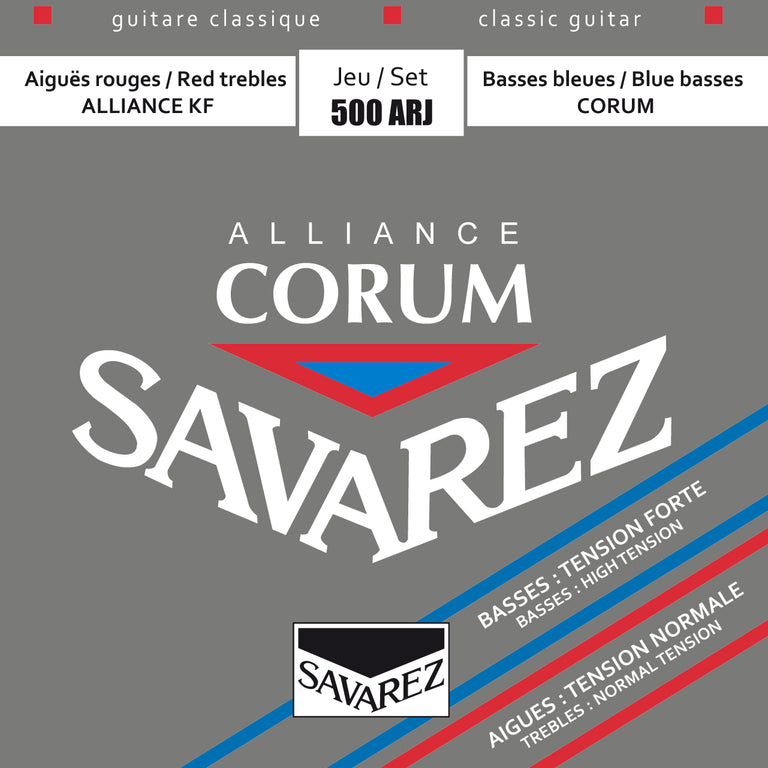 Savarez 500ARJ Alliance Corum Classical Guitar Strings, Mixed Tension