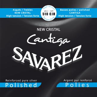 Savarez 510CJH New Cristal Cantiga Polished Hard Tension Classical Guitar Strings