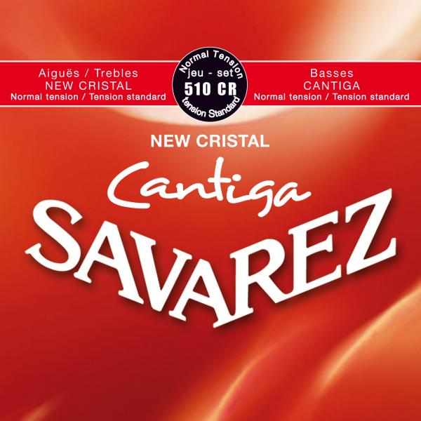 Savarez 510CR New Crystal Cantiga Classical Guitar Strings, Normal Tension