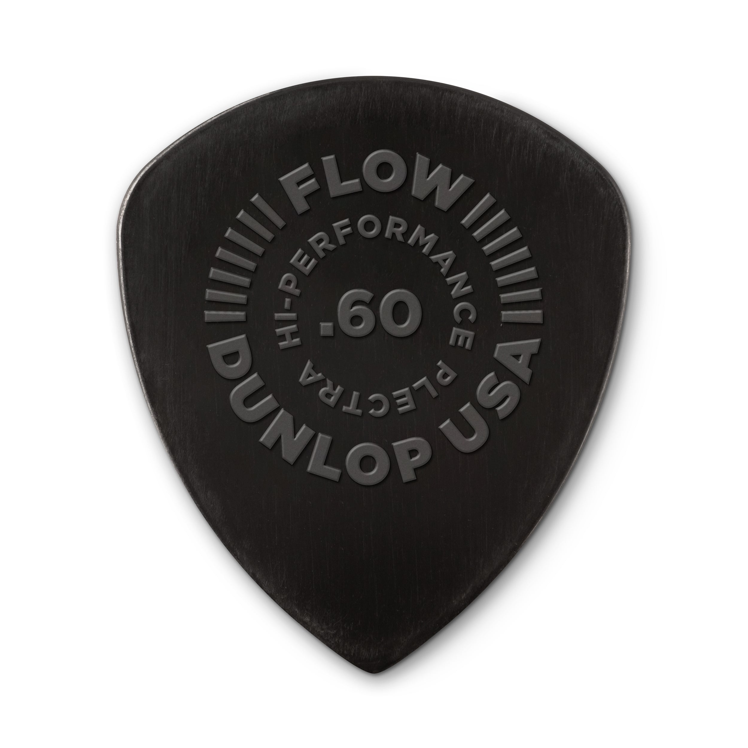 Jim Dunlop FLOW Nylon 0.60mm Guitar Plectrum, 12-Pack