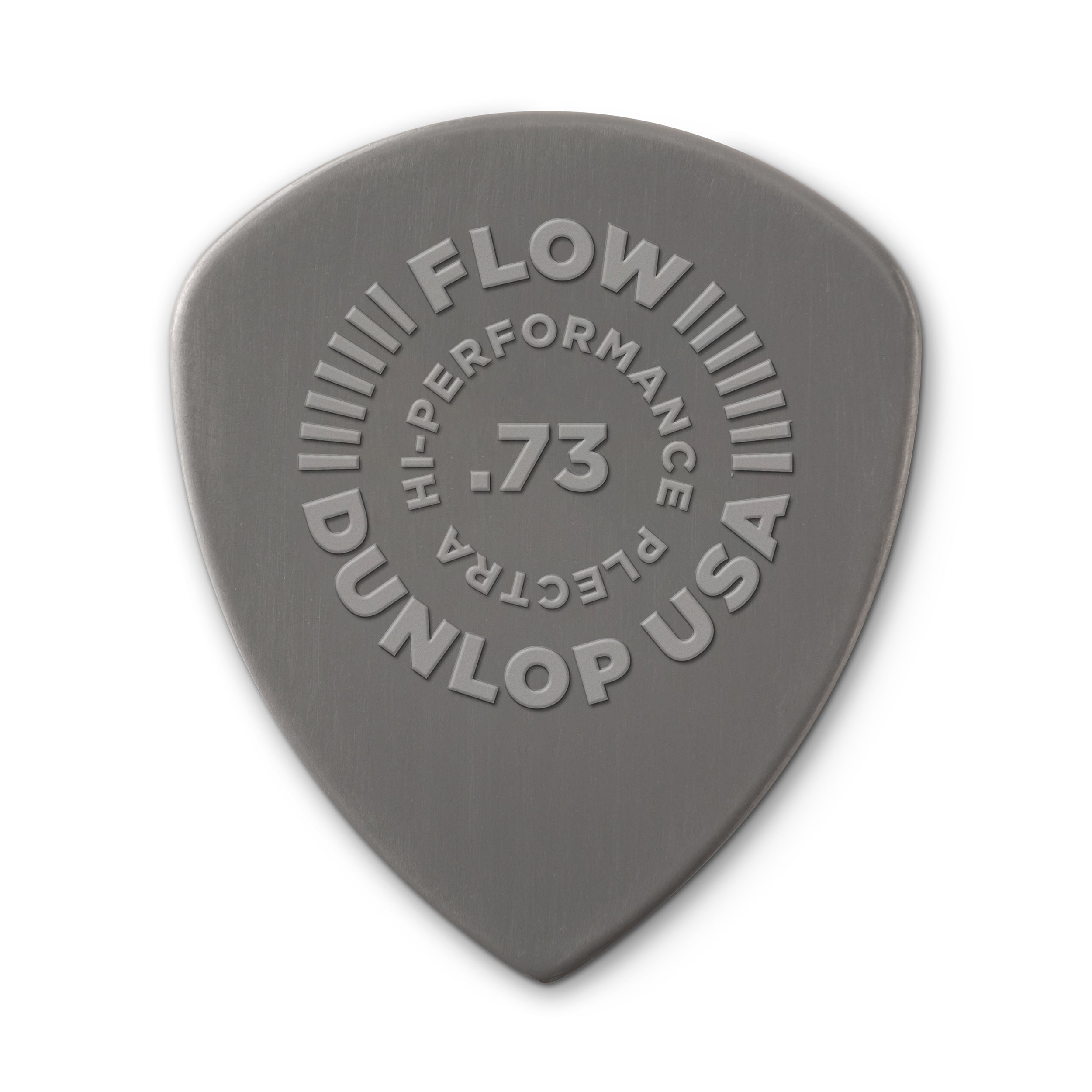 Jim Dunlop FLOW Nylon 0.73mm Guitar Plectrum, 12-Pack