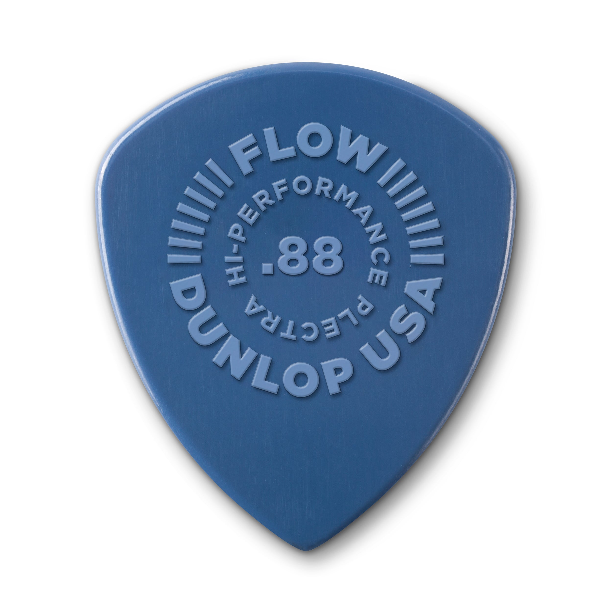 Jim Dunlop FLOW Nylon 0.88mm Guitar Plectrum, 12-Pack