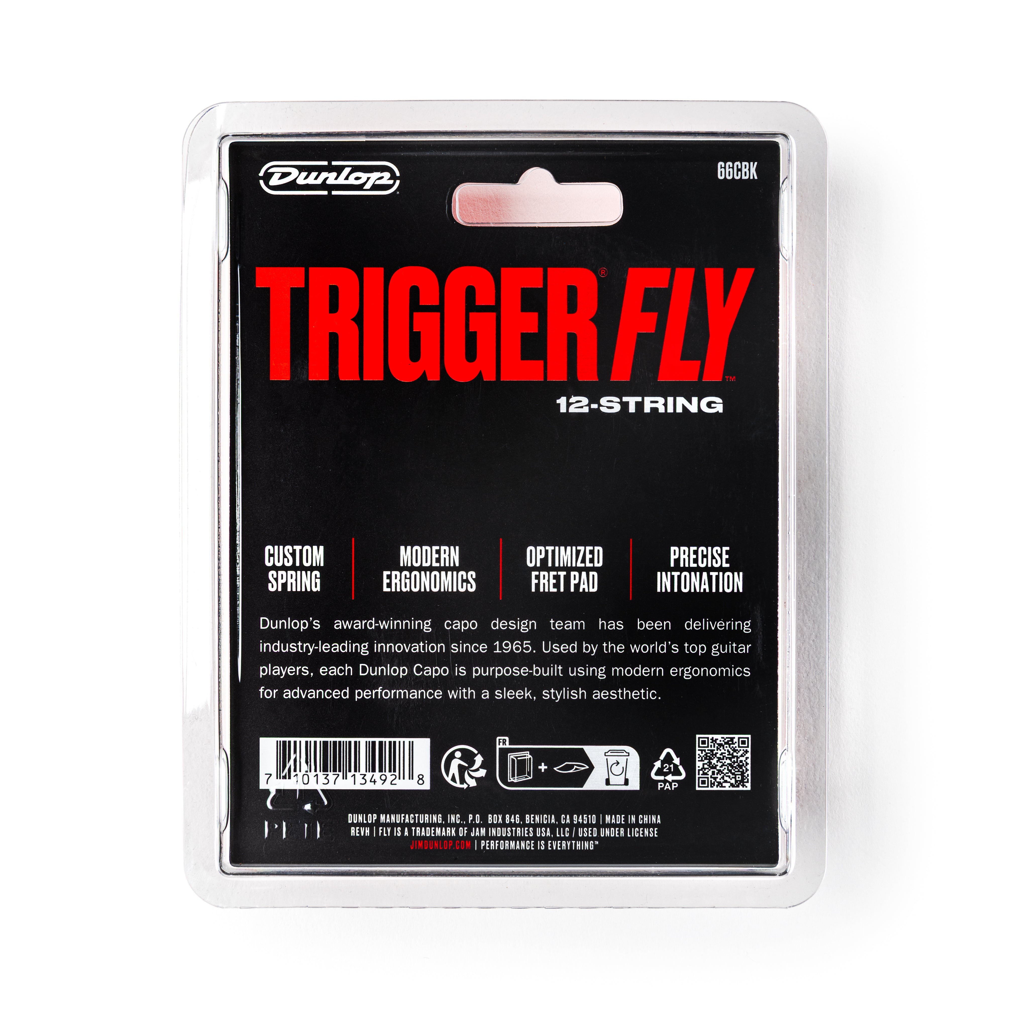 Jim Dunlop Trigger FLY 12-String Guitar Capo, Black