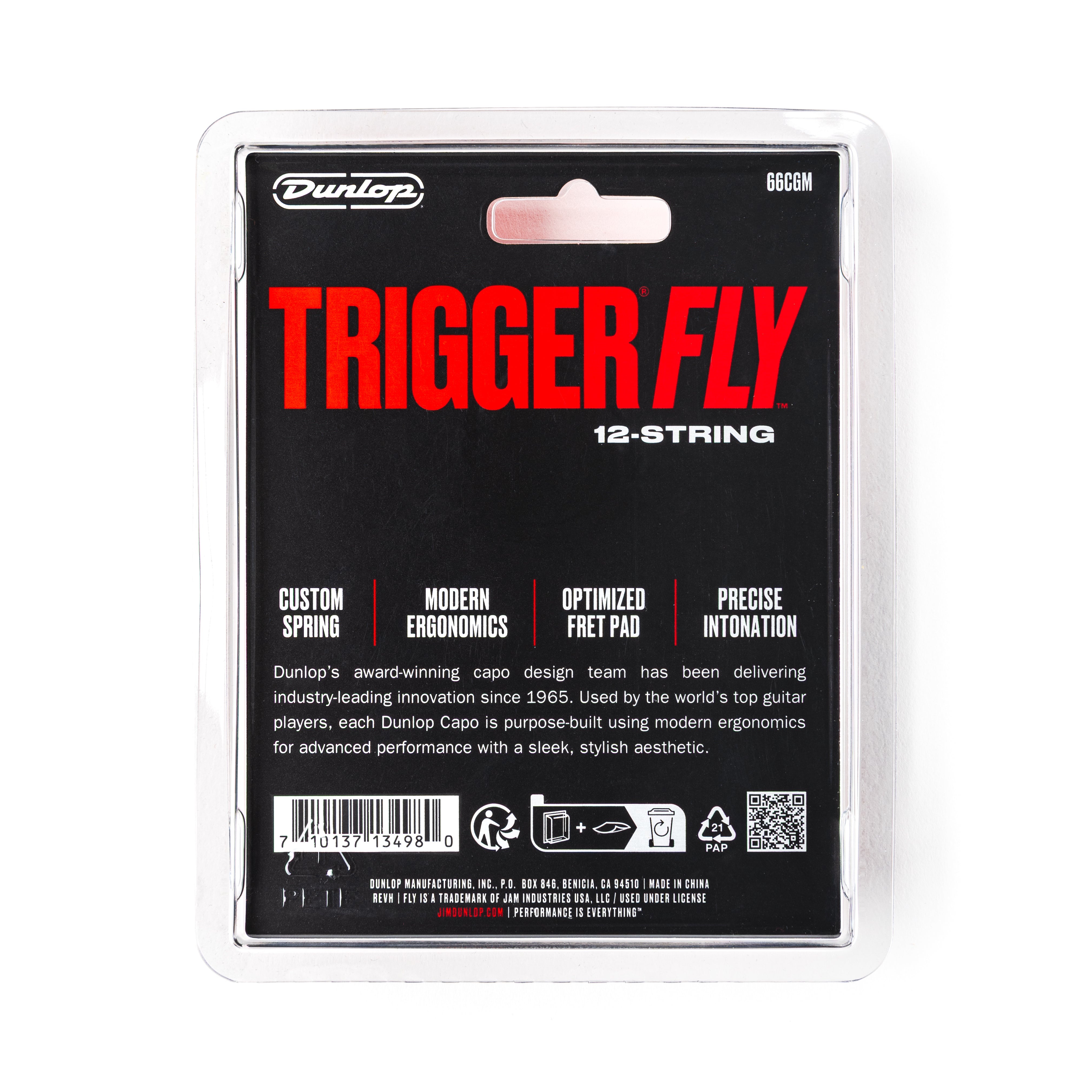 Jim Dunlop Trigger FLY 12-String Guitar Capo, Gun Metal Grey