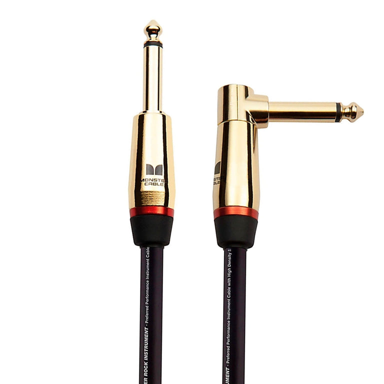 Monster ROCK Electric Guitar Cable 21ft (6.4m), Straight-Angled