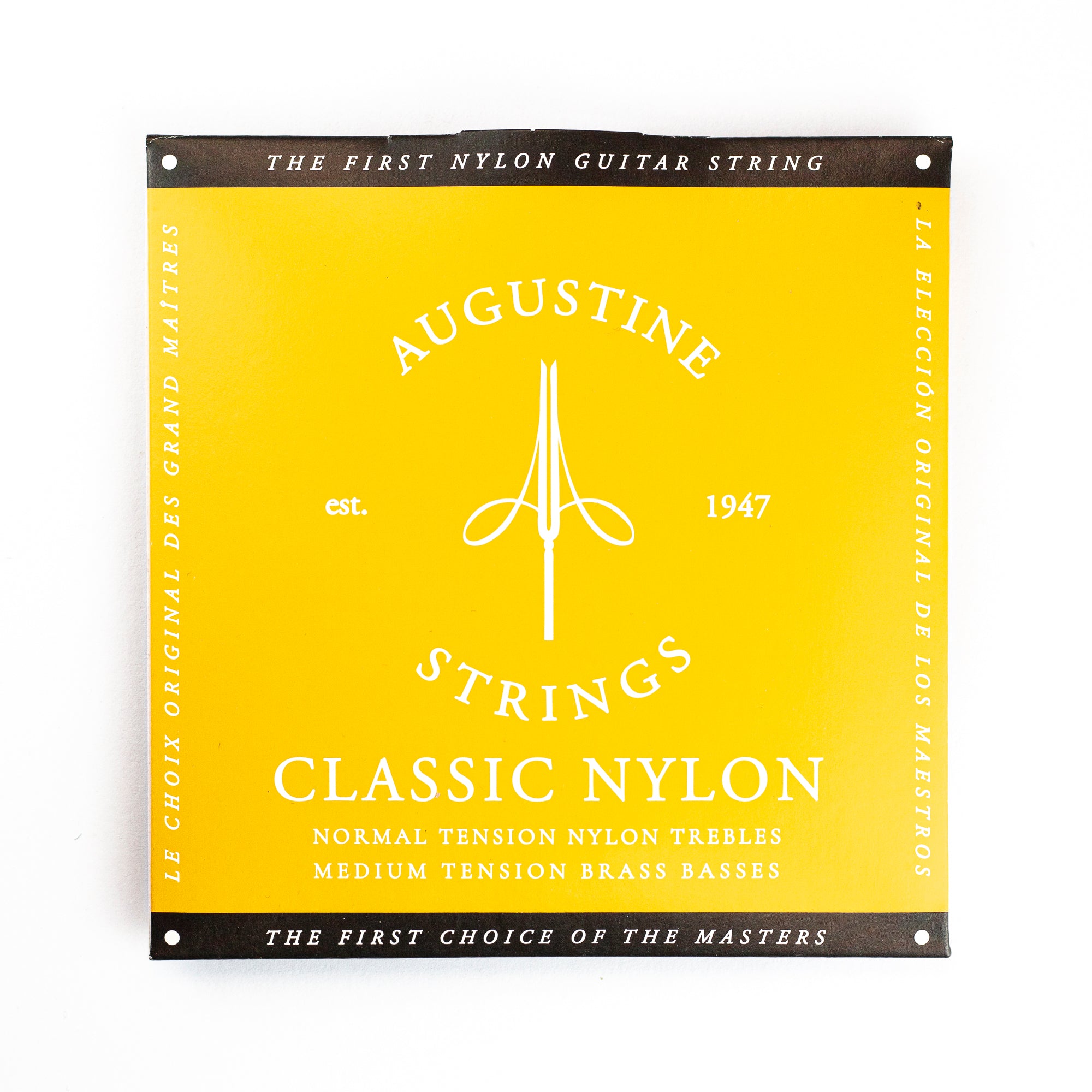 Augustine Classic/Gold Classical Guitar Strings, Regular Trebles / Low Tension Basses