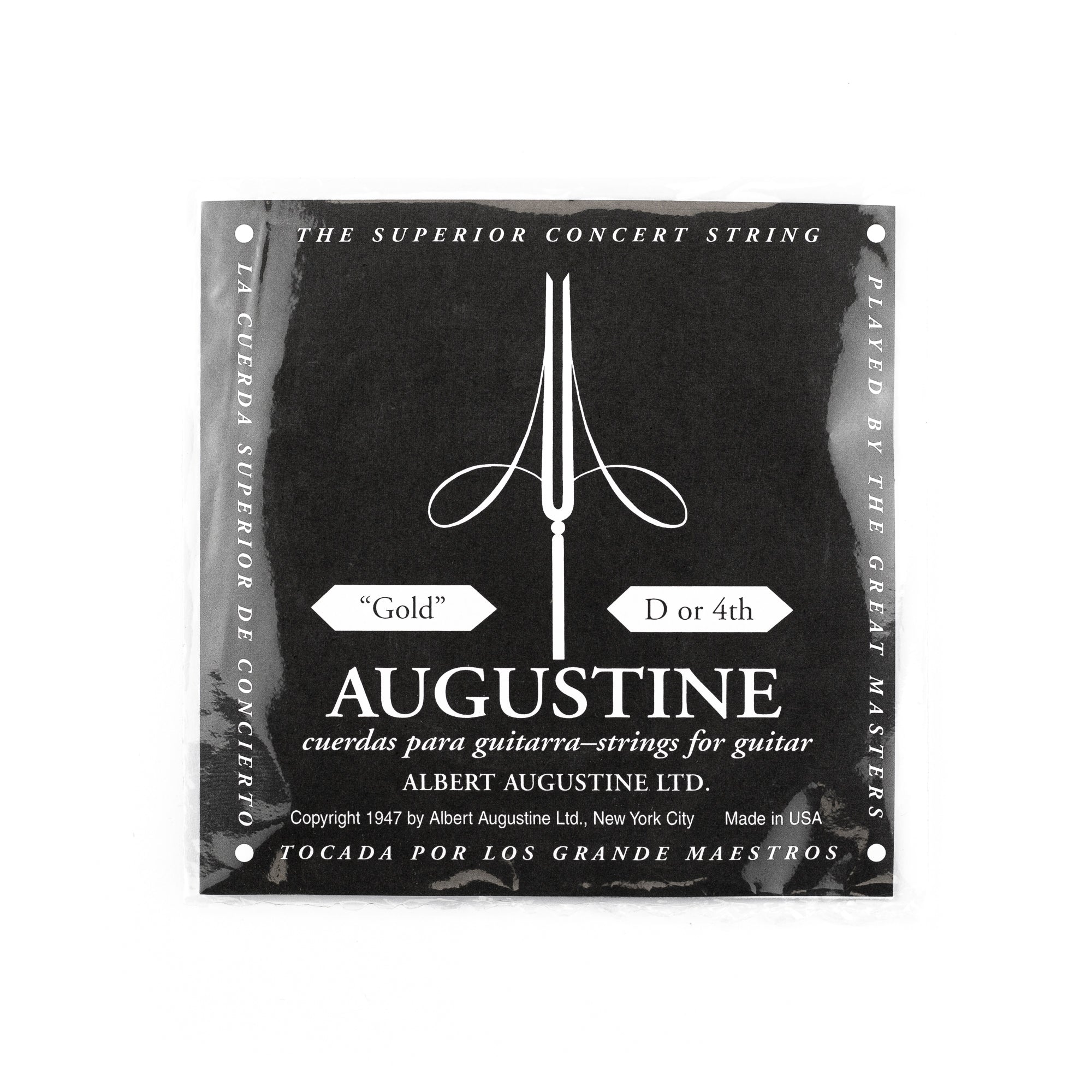 Augustine Classic/Gold Brass-Wound D-4th ( .0315