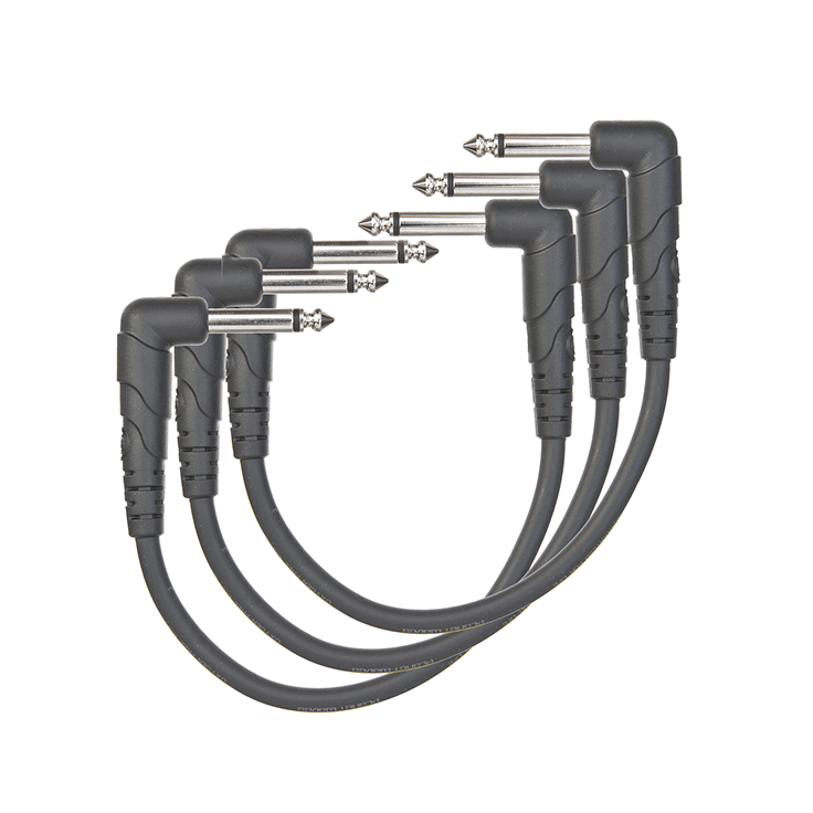 D'Addario Classic Series 6 inch Patch Cable, 3-Pack