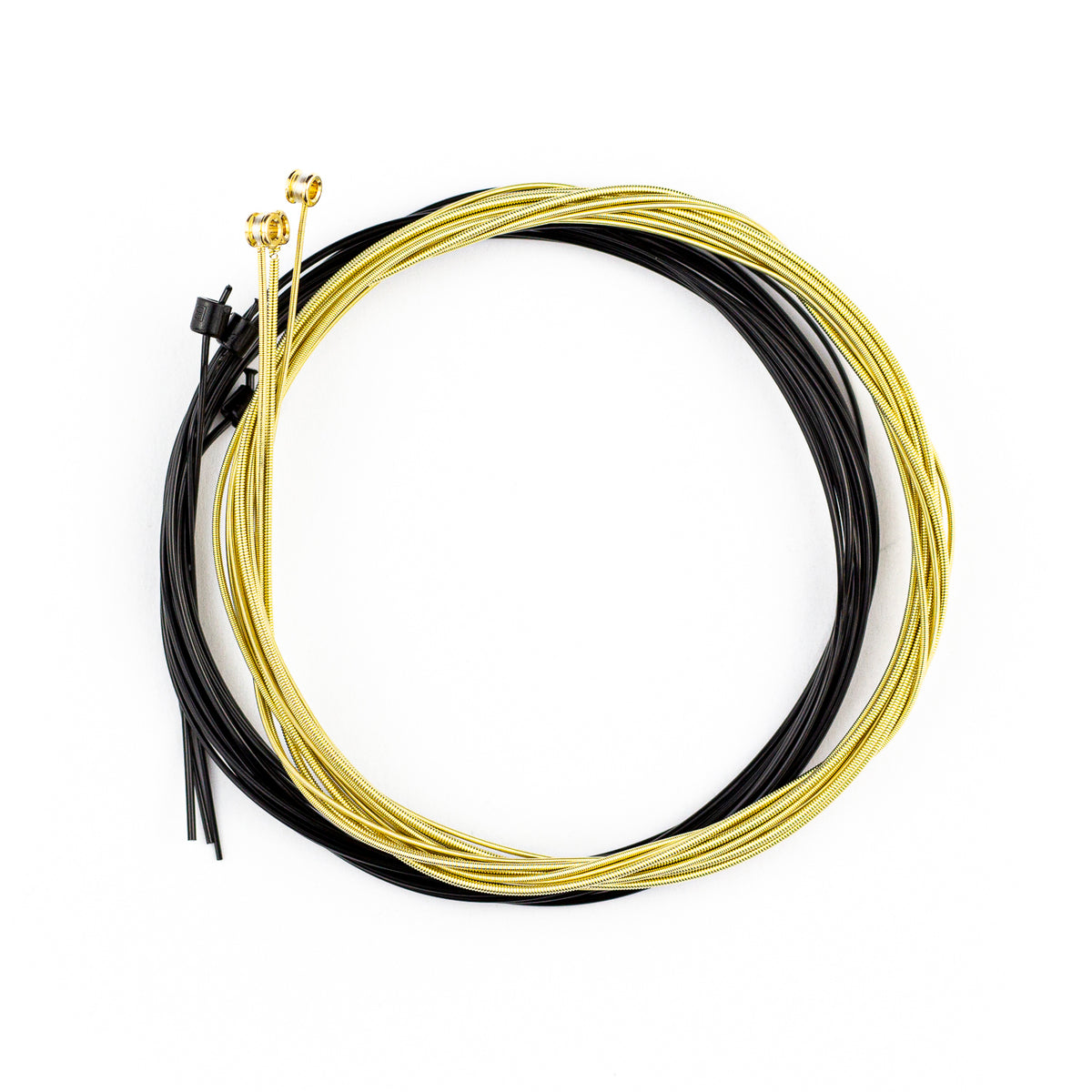 D'Addario EJ34 Folk Nylon 80/20 Bronze & Black Nylon Acoustic Guitar S