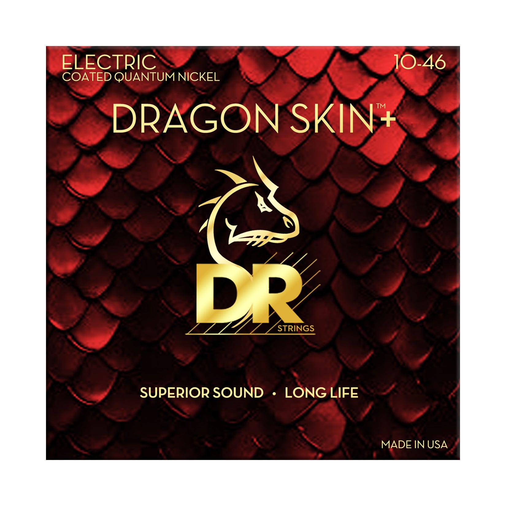 DR DRAGON SKIN+ Coated Nickel 10-46 Electric Guitar Strings