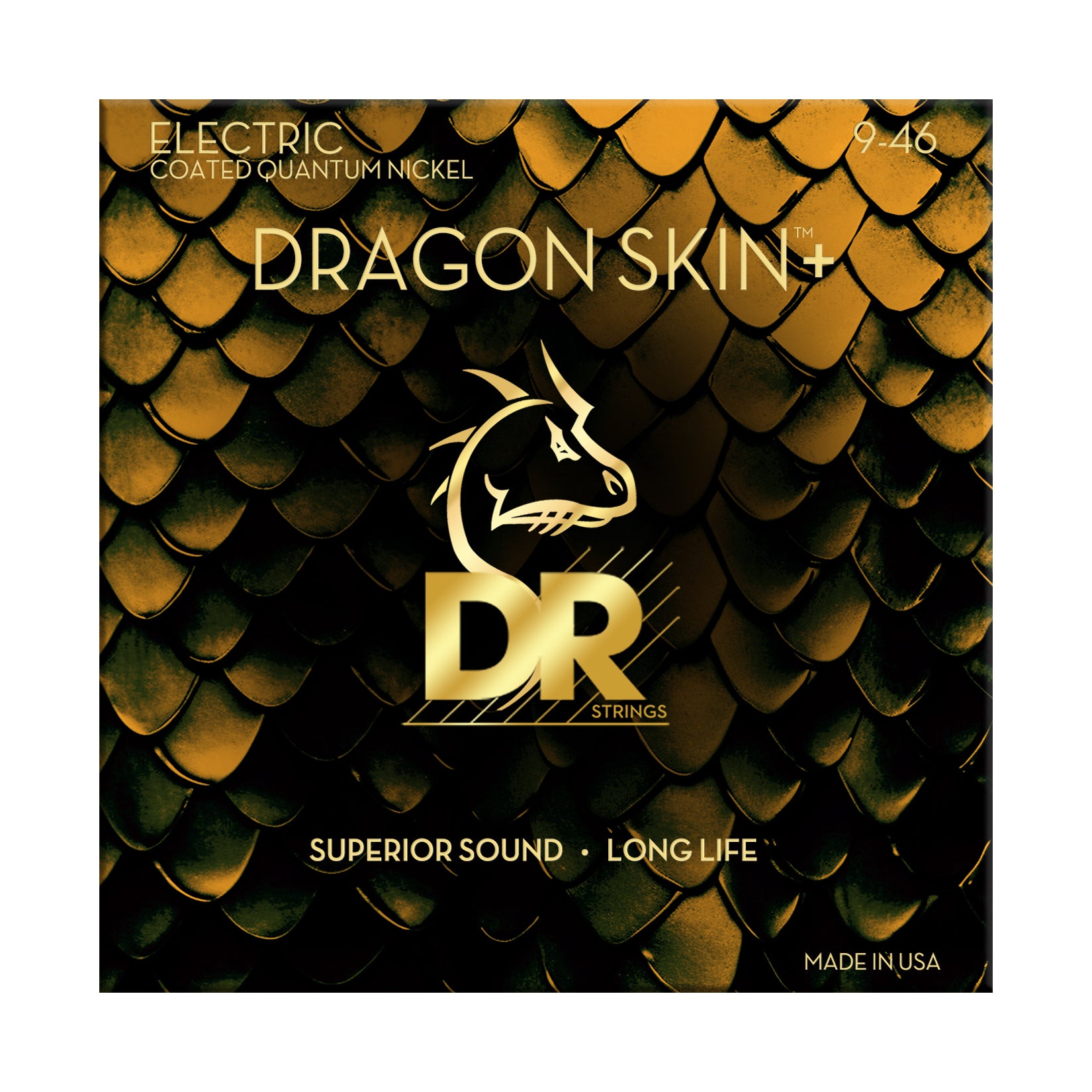 DR DRAGON SKIN+ Coated Nickel 9-46 Electric Guitar Strings