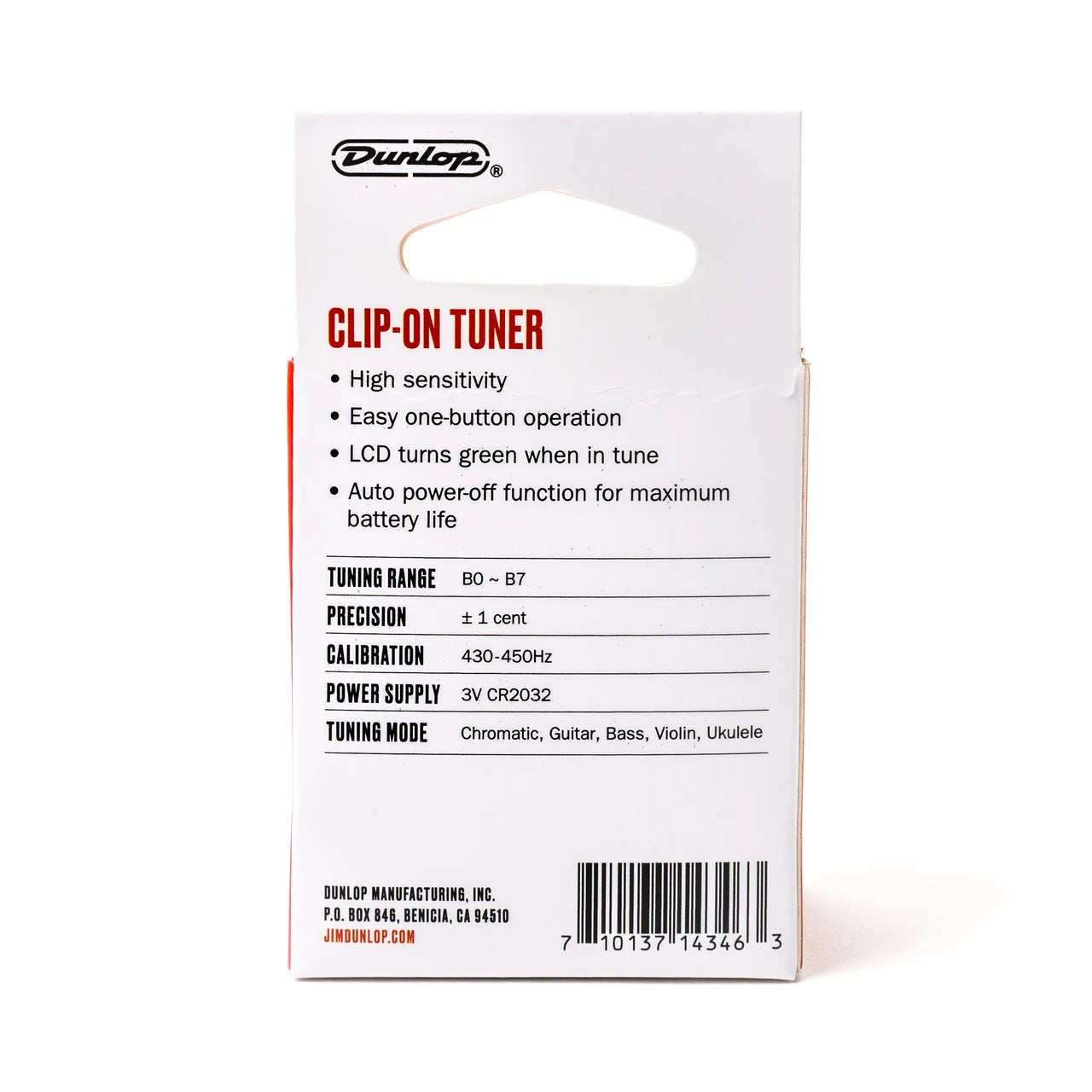 Jim Dunlop Clip-On Guitar Tuner