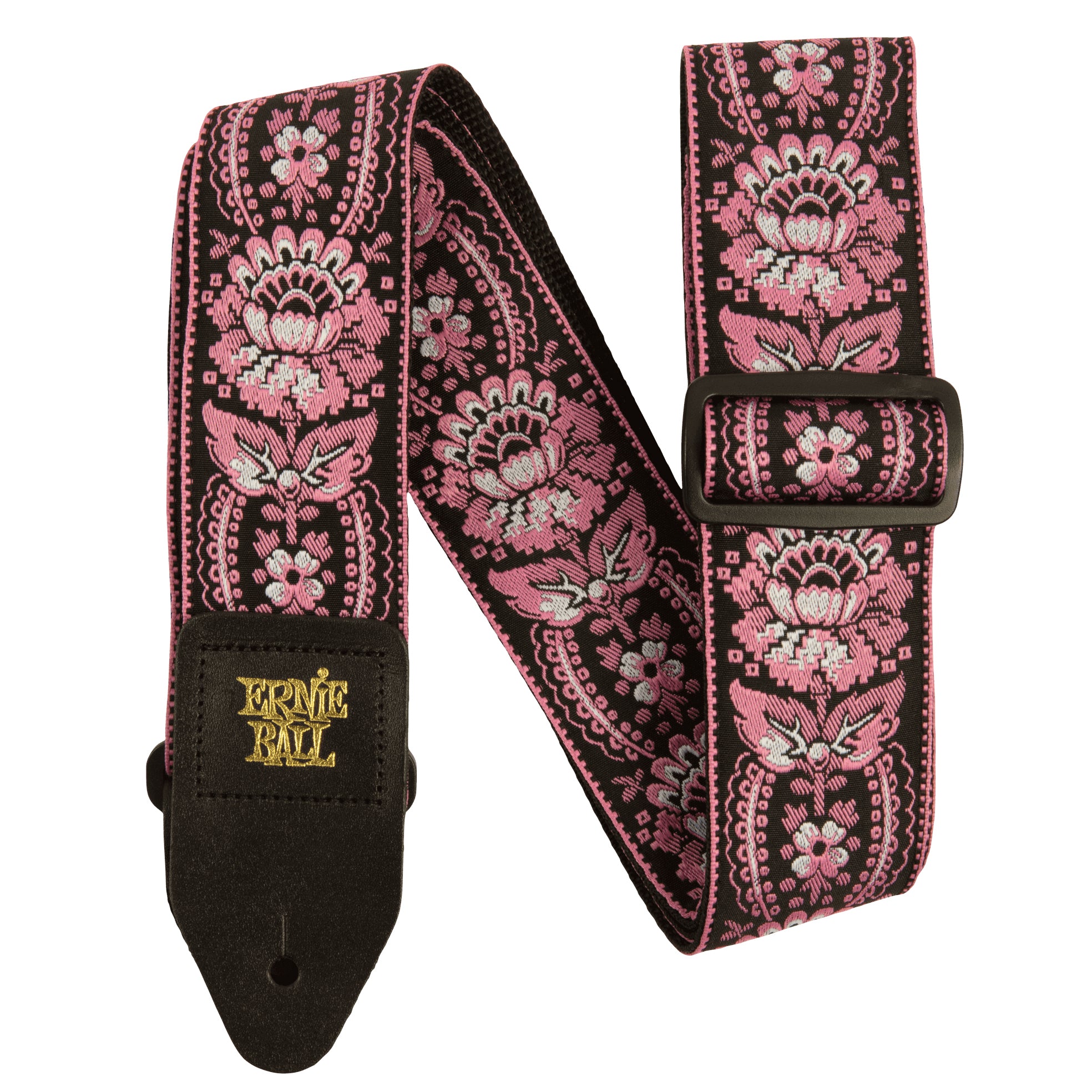 Ernie Ball Pink Orleans Jacquard Guitar Strap