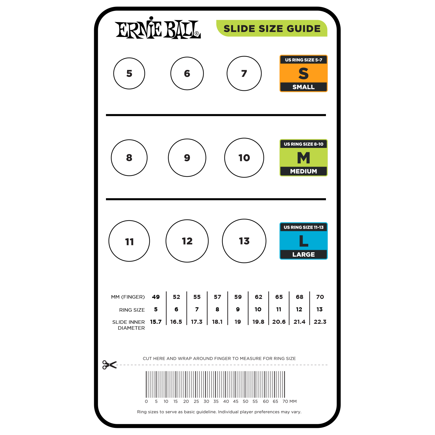 Ernie Ball Comfort Slide, Medium