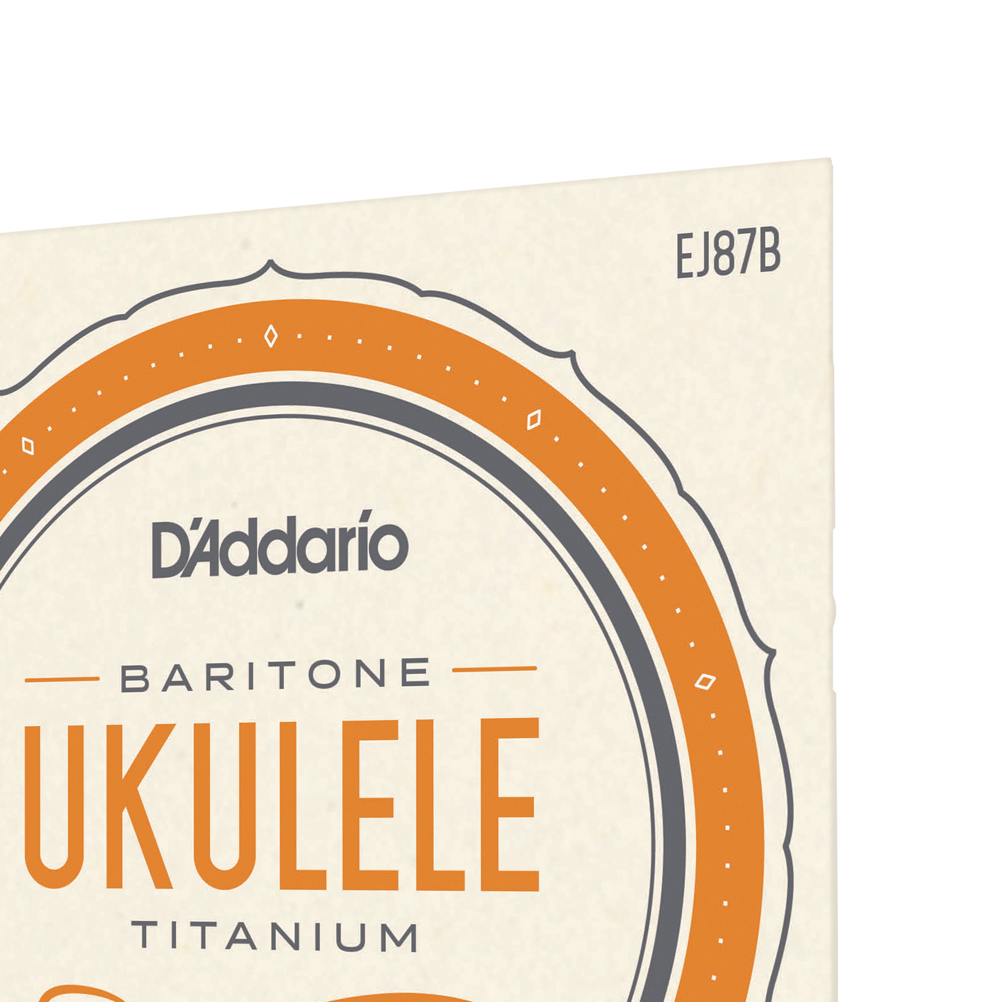 D'Addario EJ87B T2 Titanium Baritone Ukulele DGBE Strings
