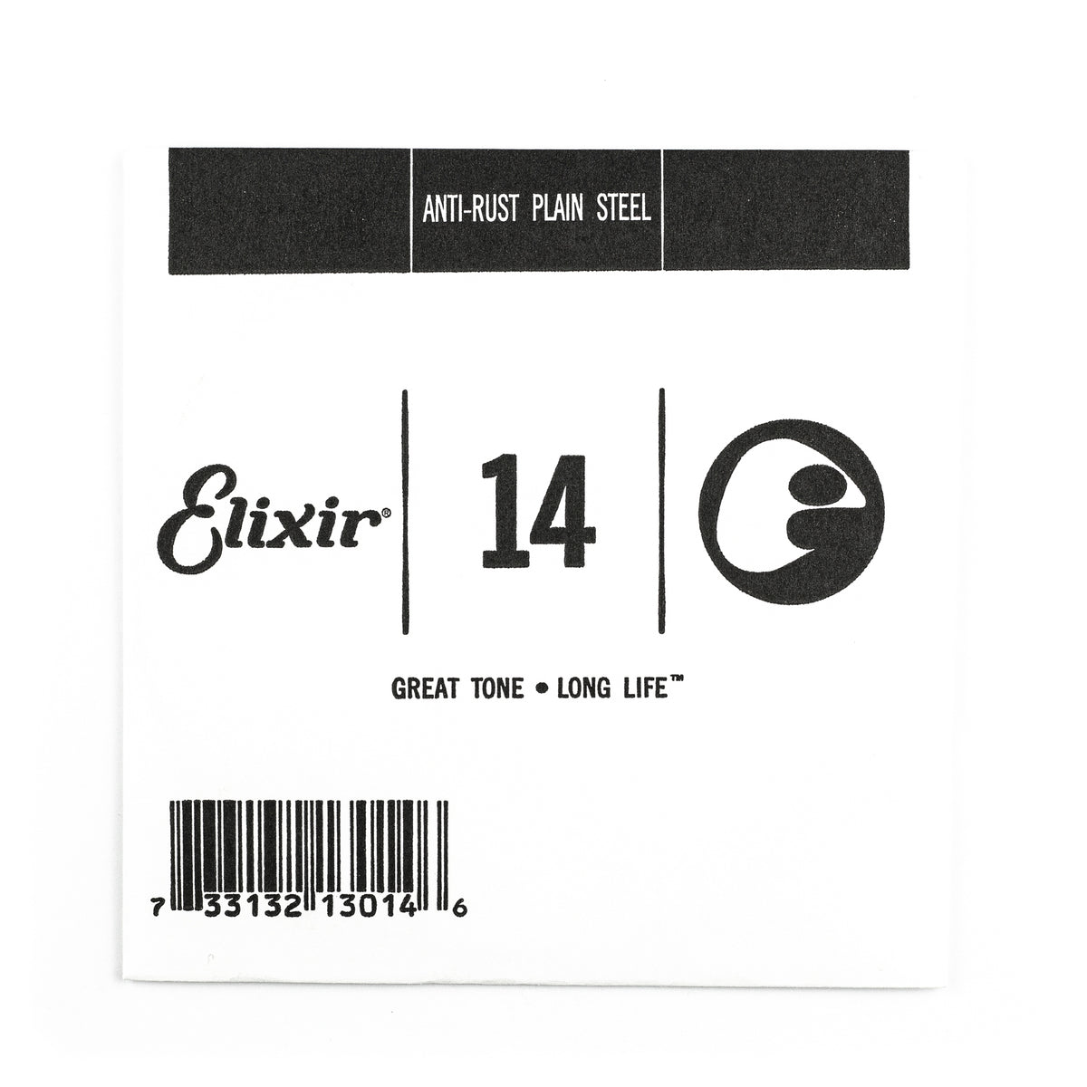 Elixir AntiRust Plain Steel 14 (.014") Guitar Single String Strings