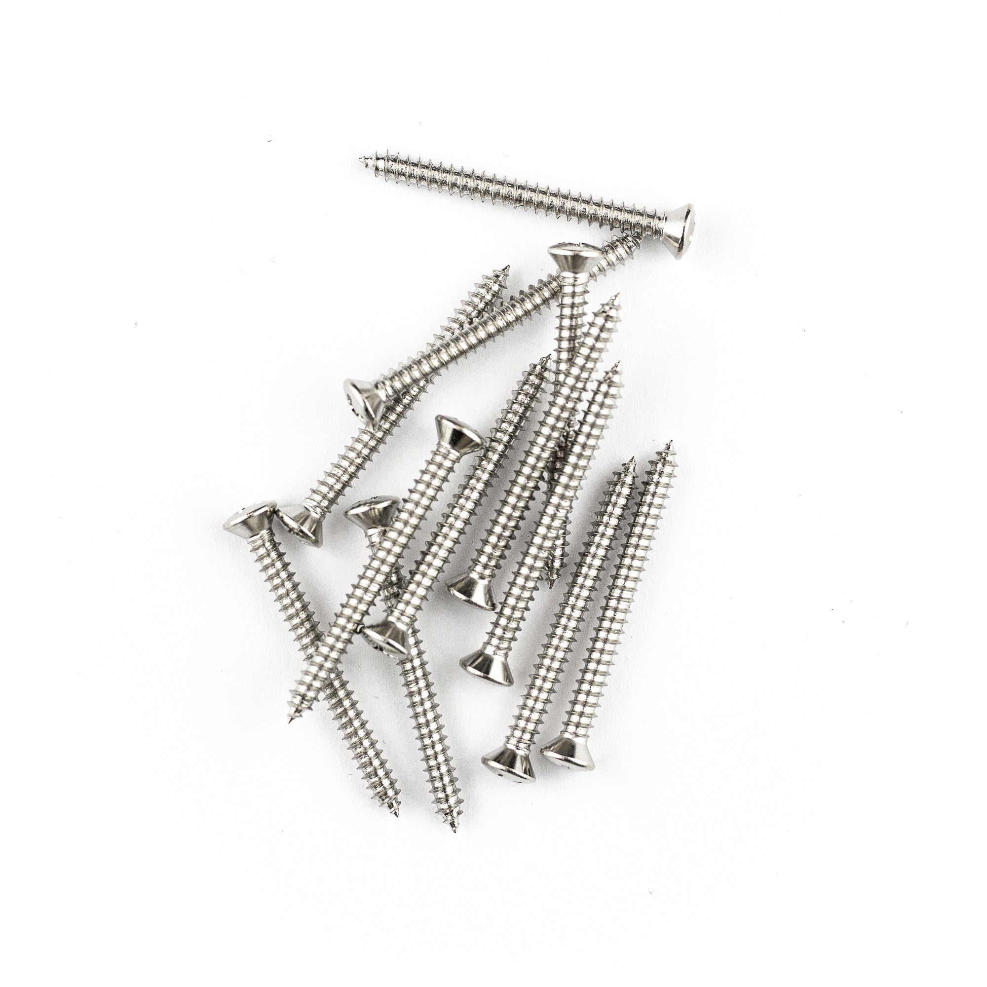 Fender American Standard Guitar/Bass Neck Plate Mounting Screws, 12-Pack