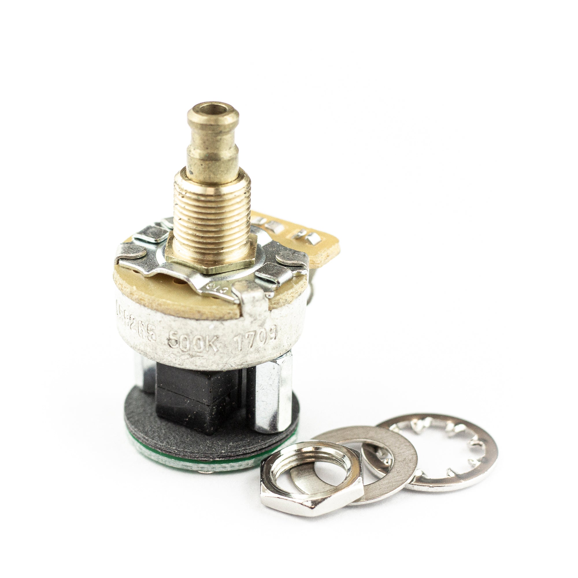 Fender S-1 Switch 500K Potentiometer Assembly, Long Solid Shaft