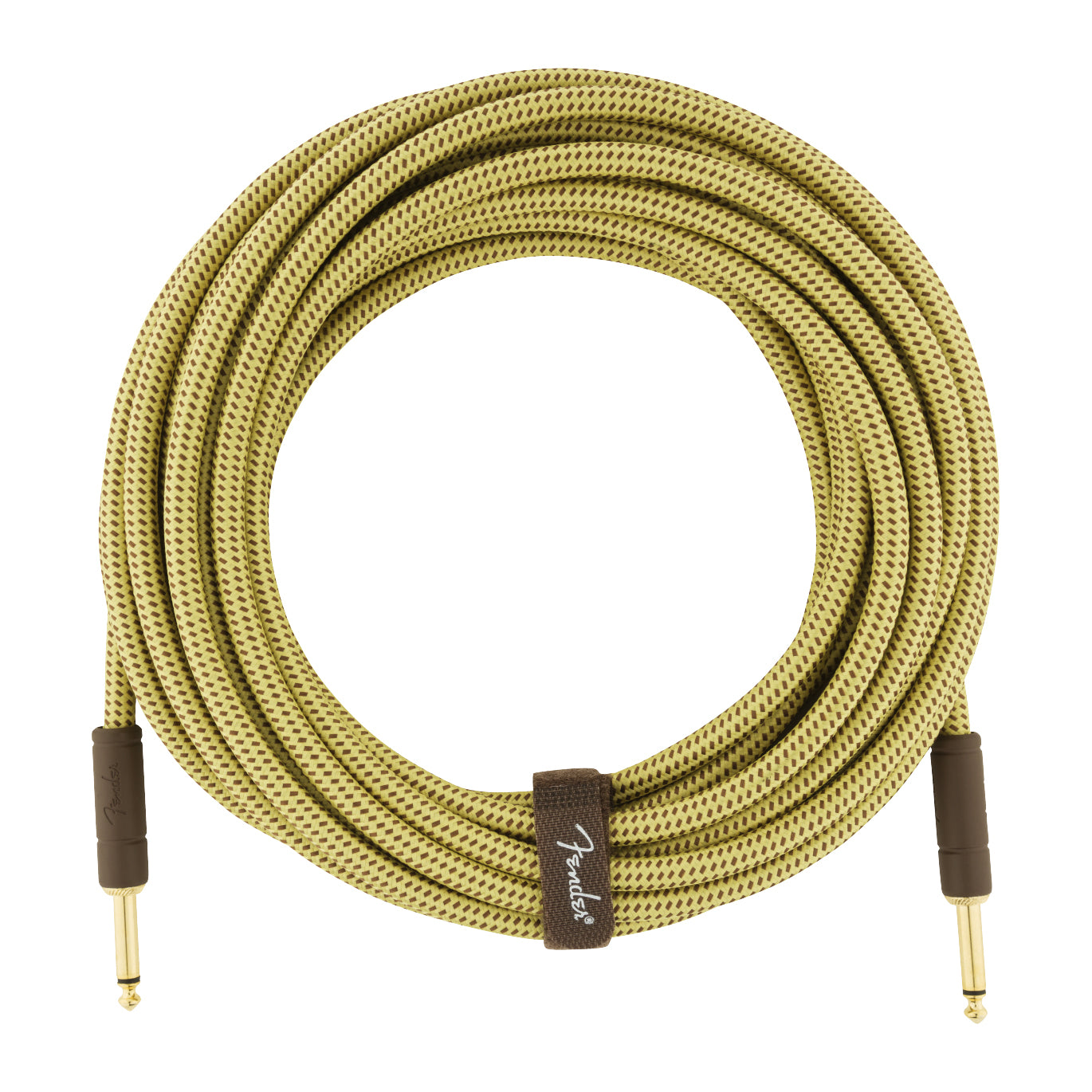 Fender Deluxe Series Tweed Instrument Cable, 25' (7.5m), Straight-Straight