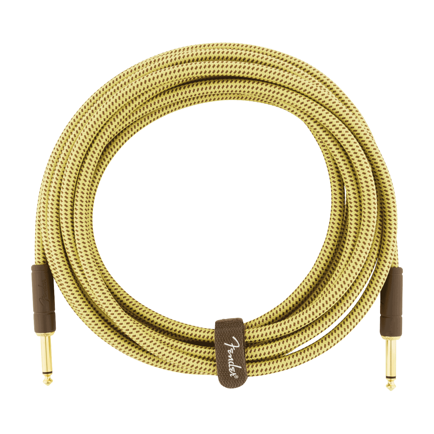 Fender Deluxe Series Tweed Instrument Cable, 15' (4.5m), Straight-Straight