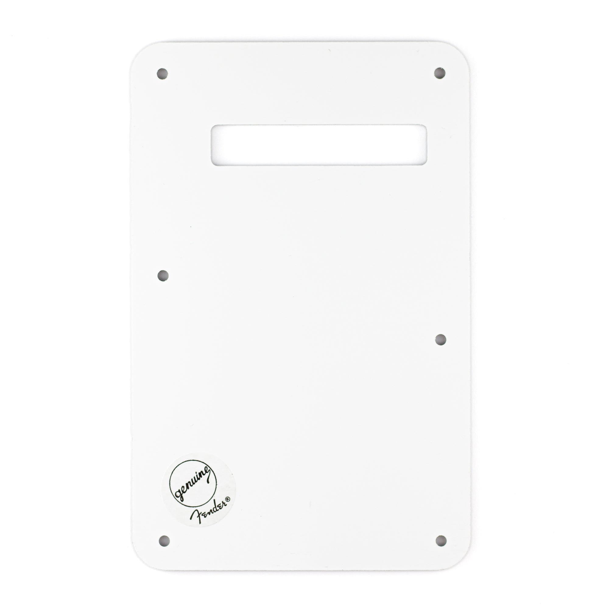 Fender Modern Stratocaster Tremolo Backplate, 4-Ply White Moto