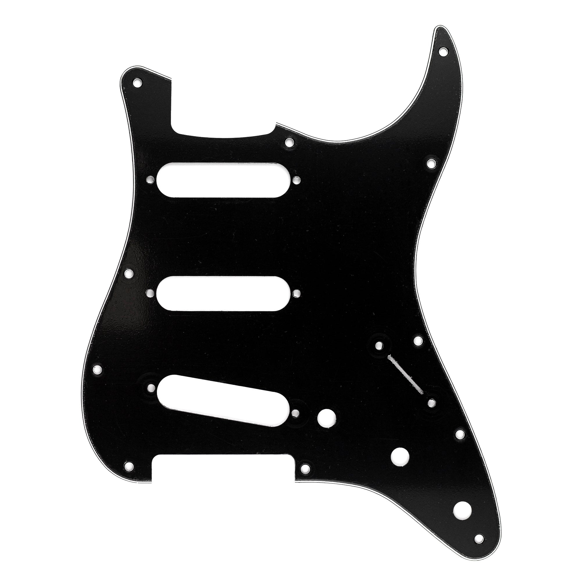 Fender Stratocaster Modern-Style Pickguard, 3-Ply Black