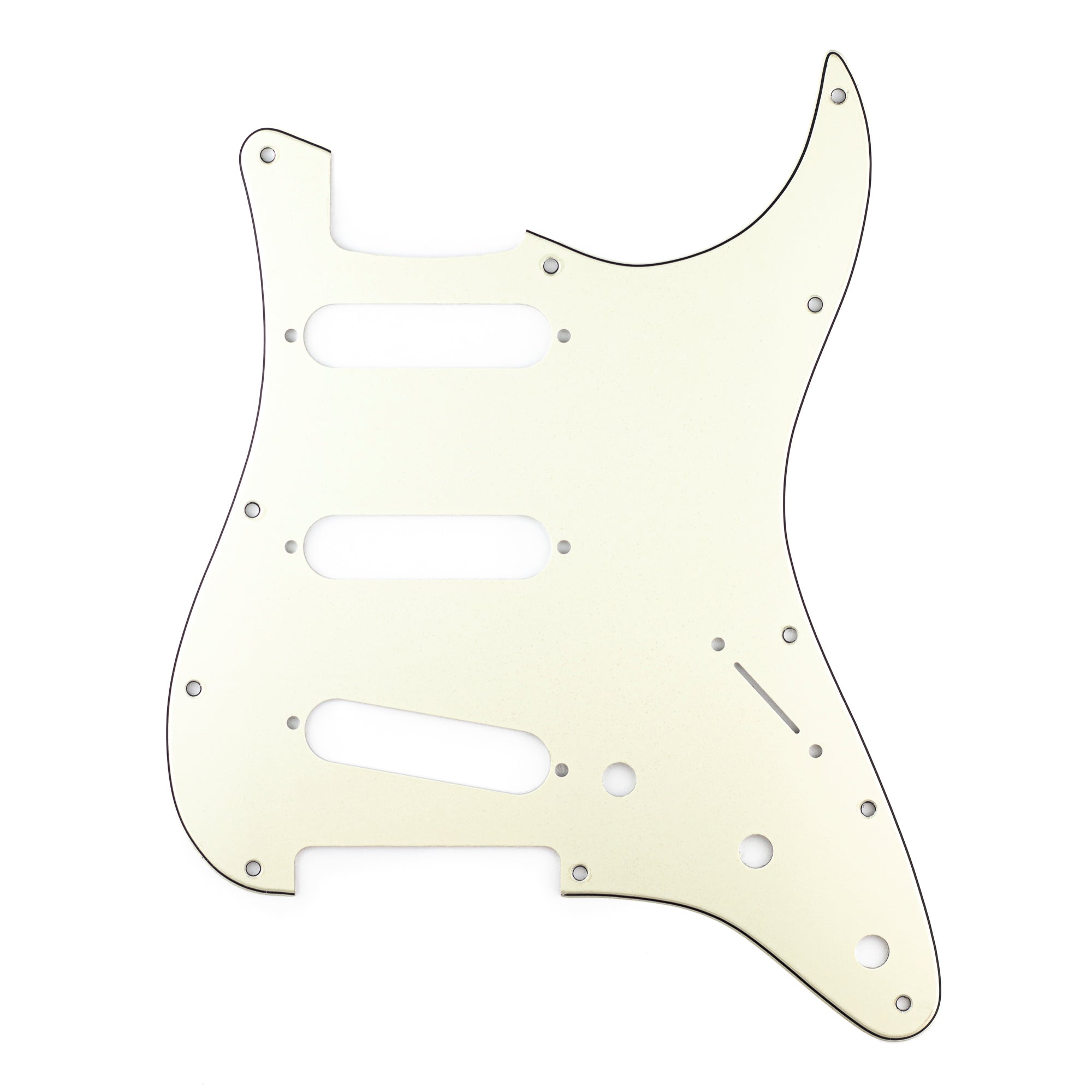 Fender Modern-Style Stratocaster Pickguard, 3-Ply Parchment