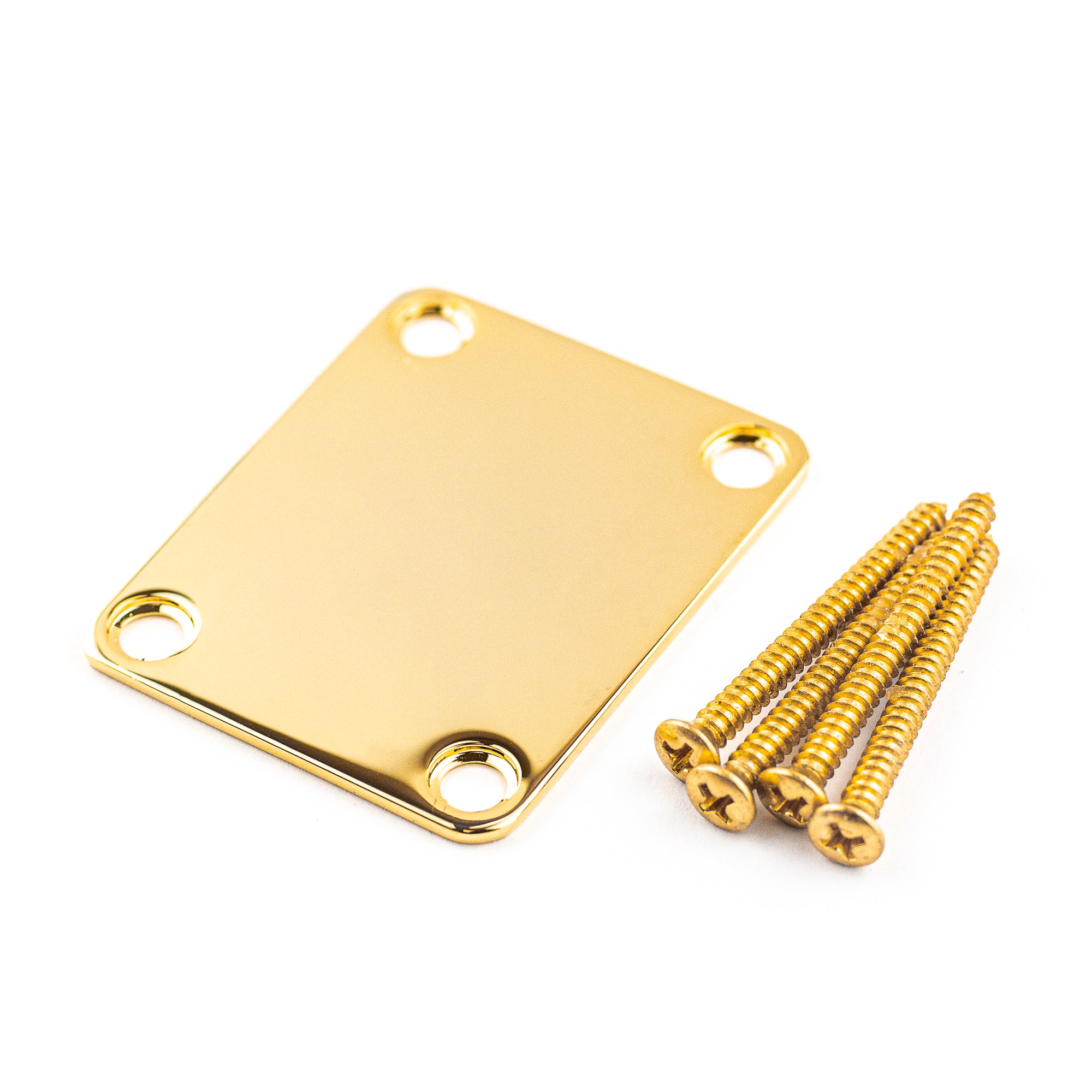 Fender Vintage-Style 4-Bolt Guitar Neck Plate, Gold