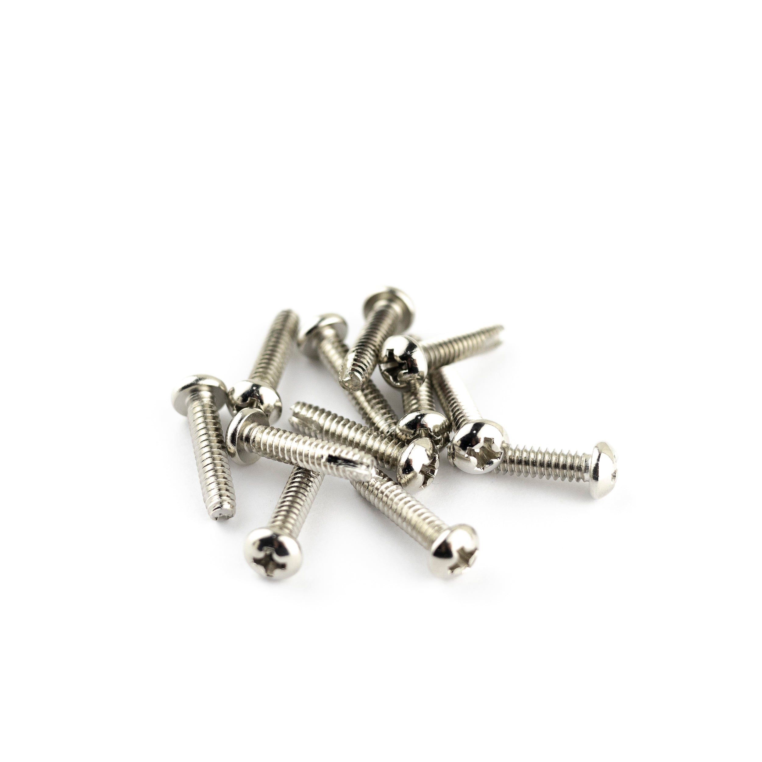 Fender Pickup and Selector Switch Mounting Screws, Chrome, 12-Pack