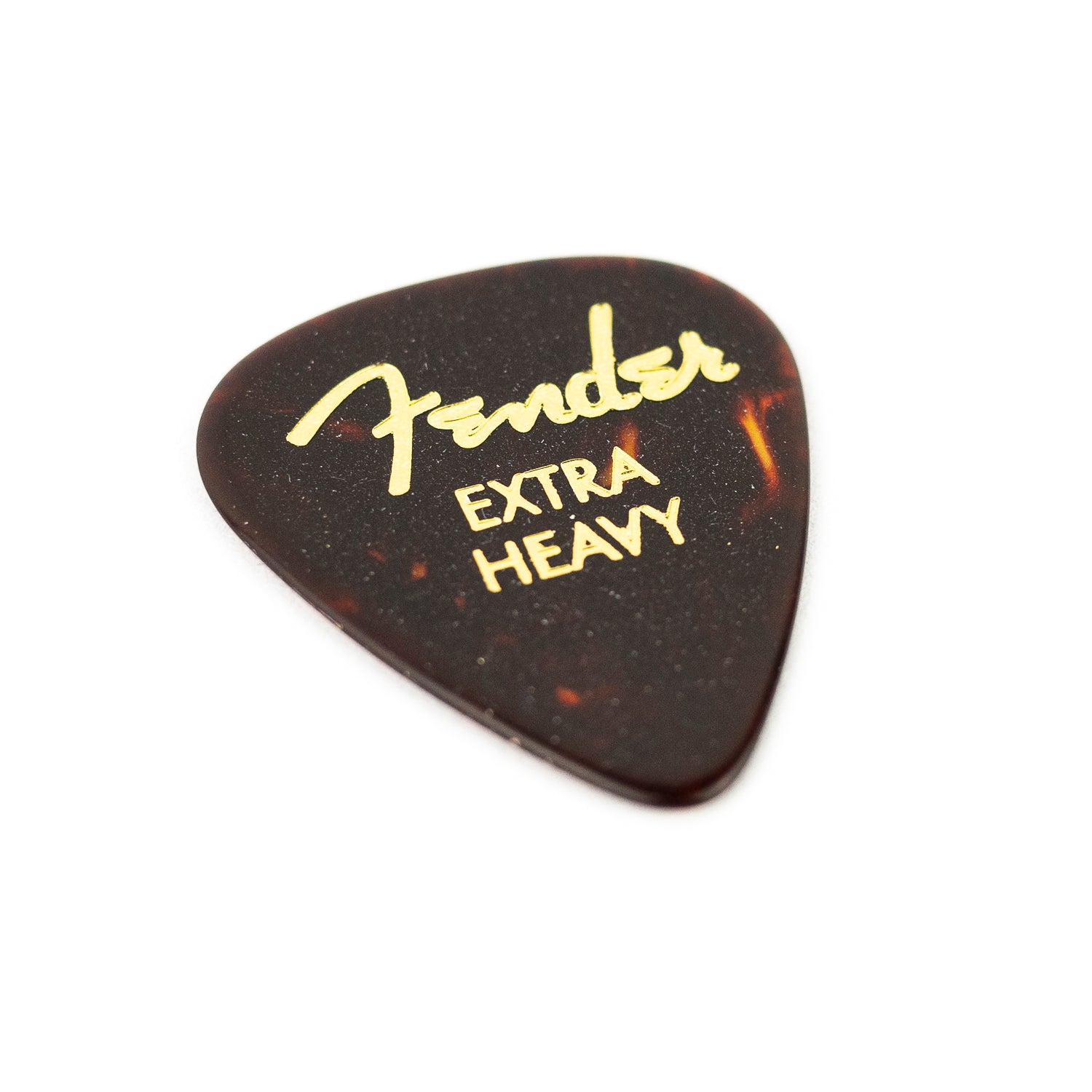 Fender 351 Classic Celluloid Tortoise Shell Plectrums, 12-Pack, Extra Heavy