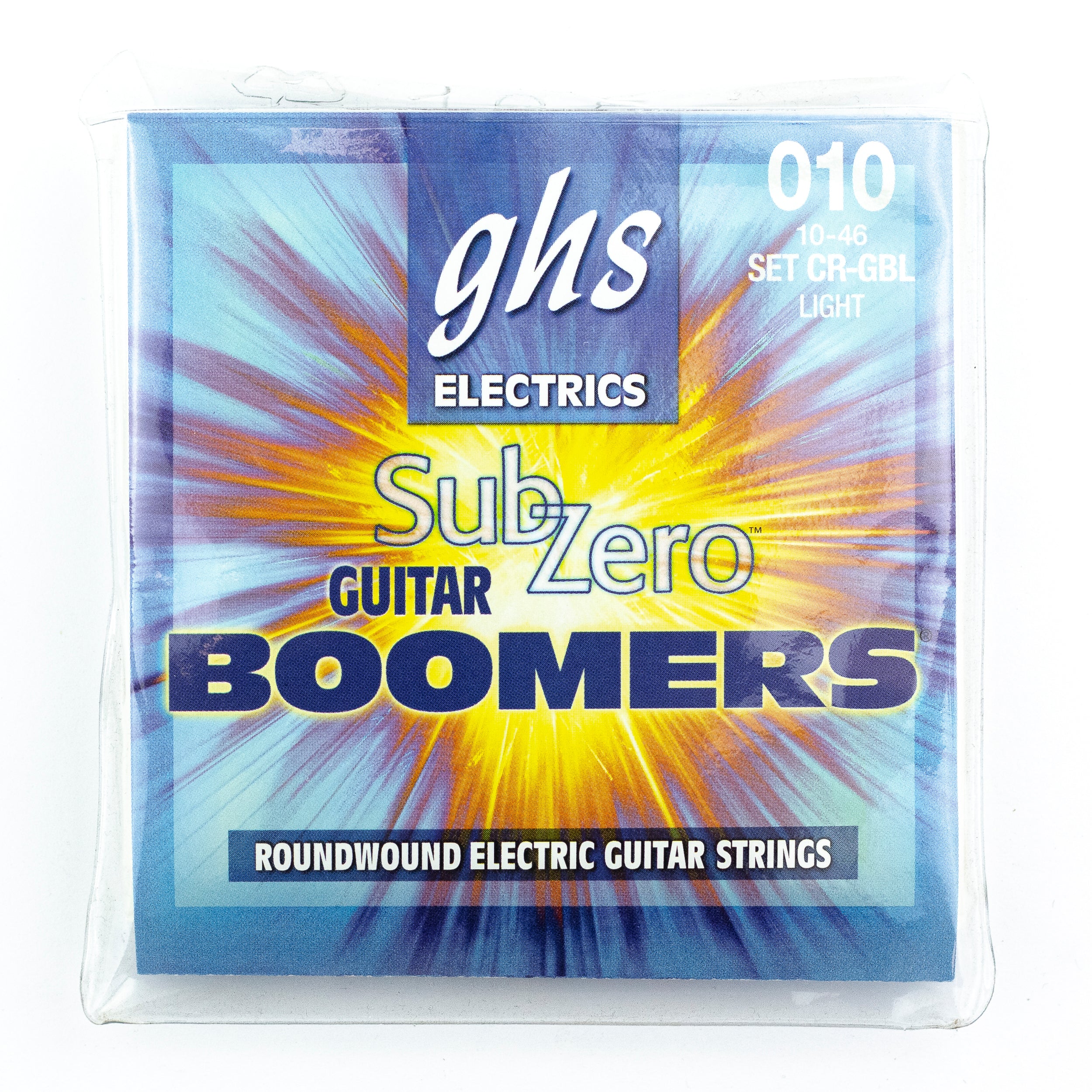 GHS Sub-Zero Boomers Nickel-Plated Steel 10-46 Electric Guitar Strings, Light