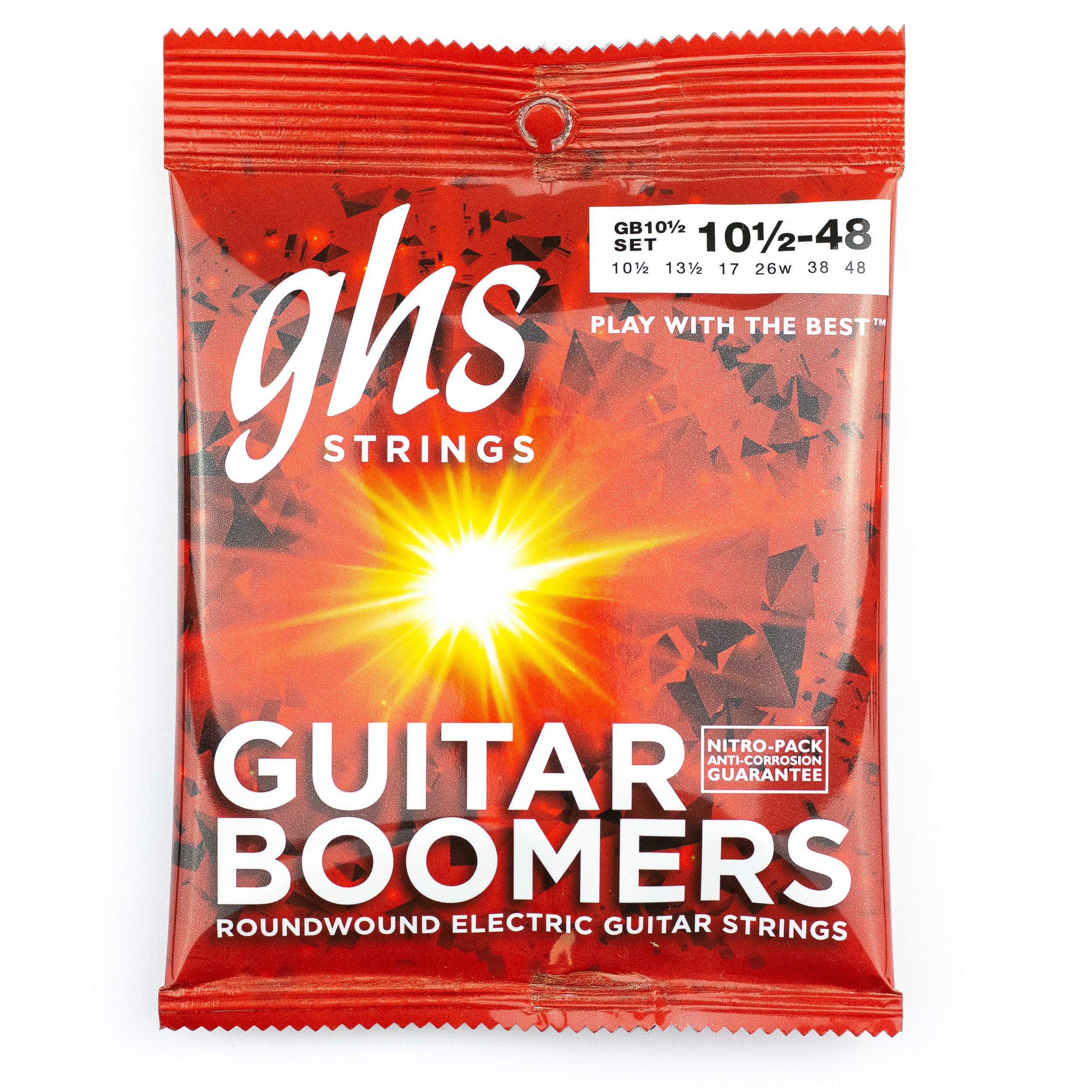 GHS Boomers Dynamite Nickel Alloy 10.5-48 Electric Guitar Strings, Light+